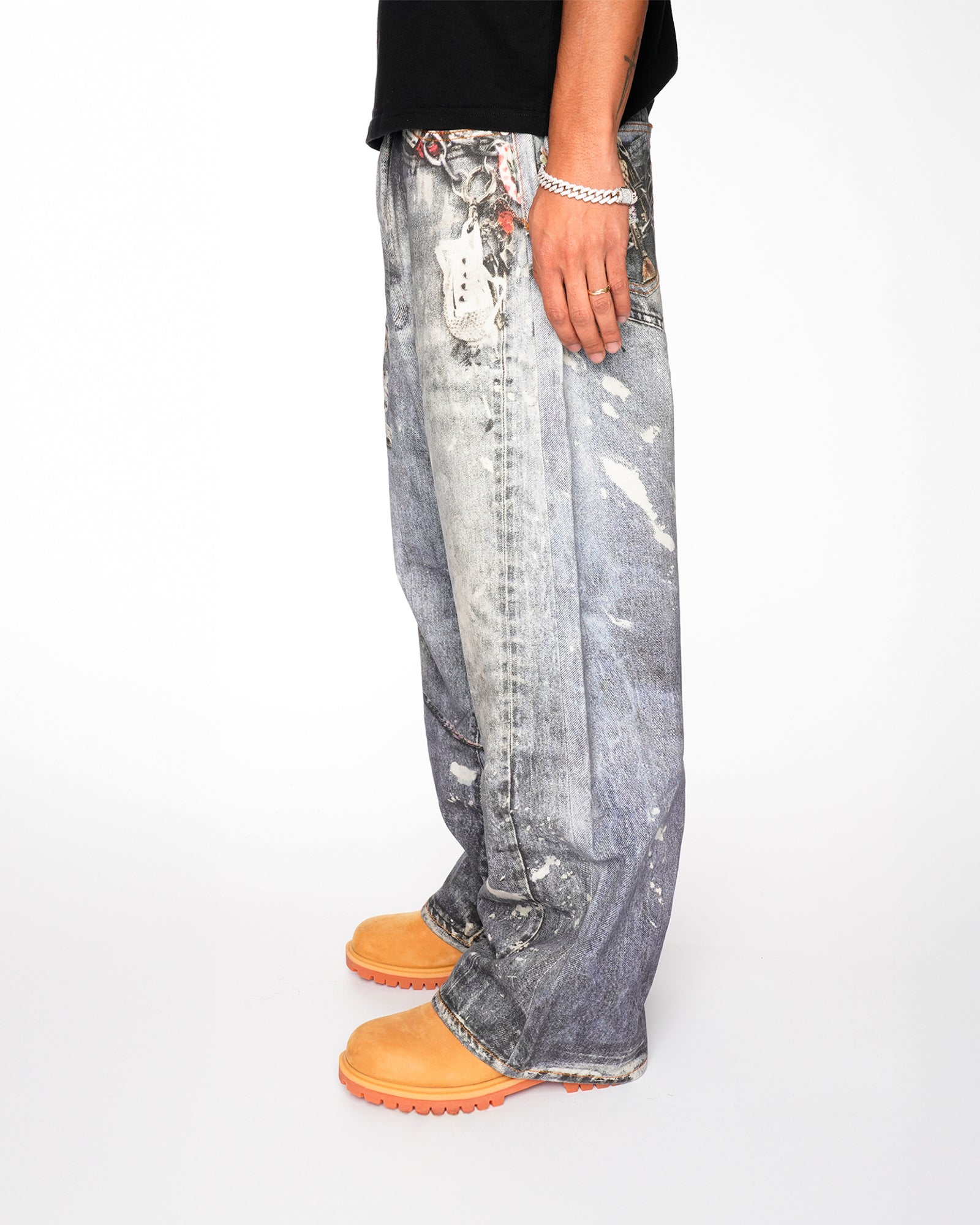 BG12| KEYCHAIN PRINTED BAGGIE PANT