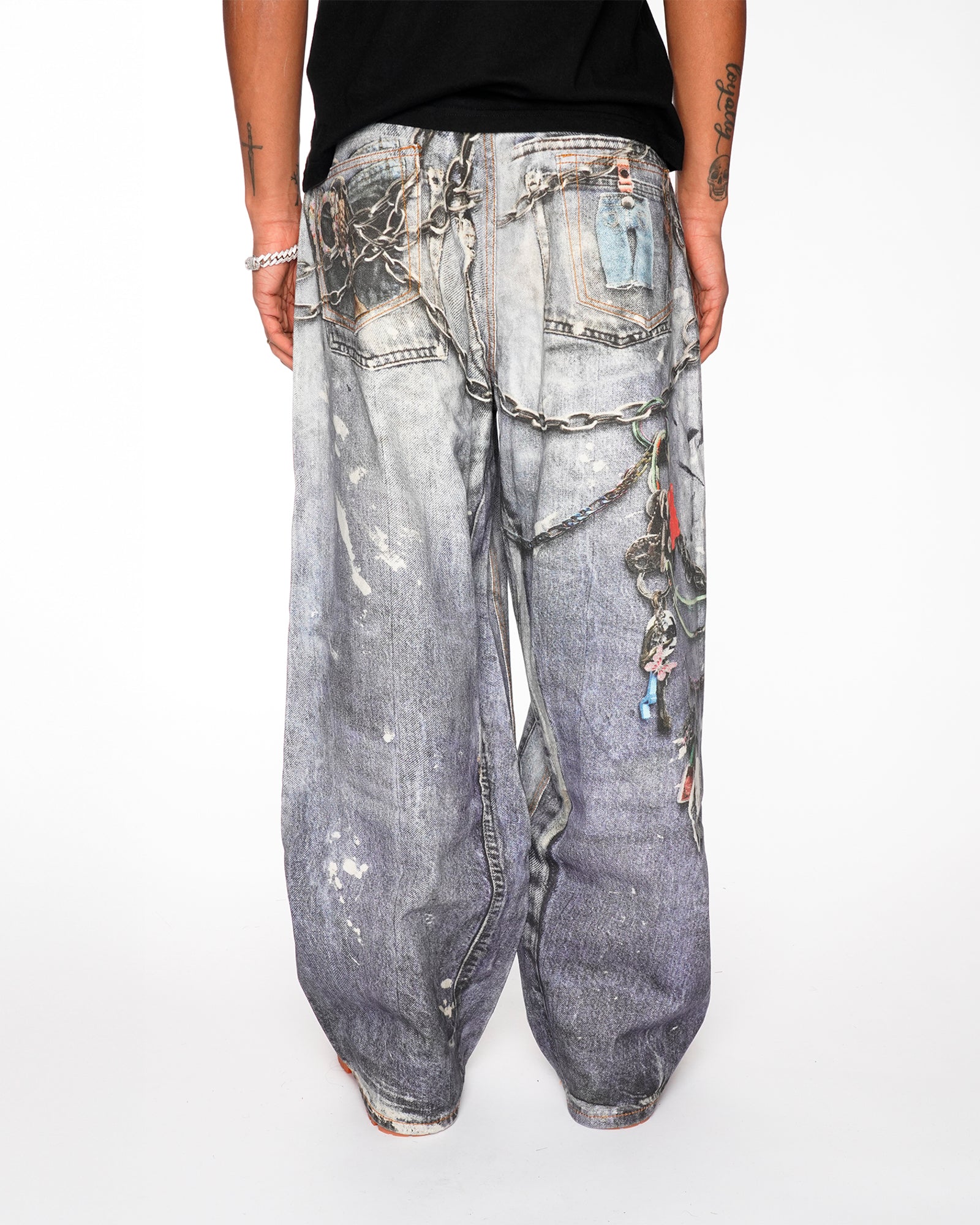 BG12| KEYCHAIN PRINTED BAGGIE PANT