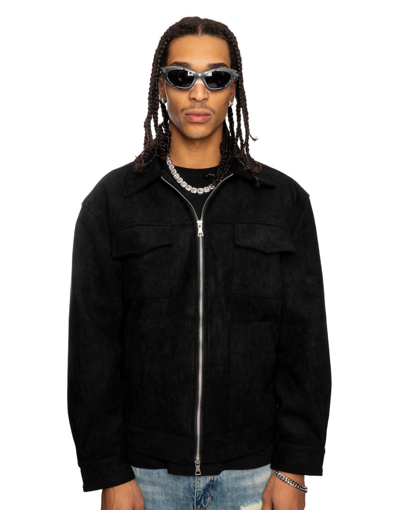 JT4|NIGHTCRAWLER BLACK VELOUR JACKET