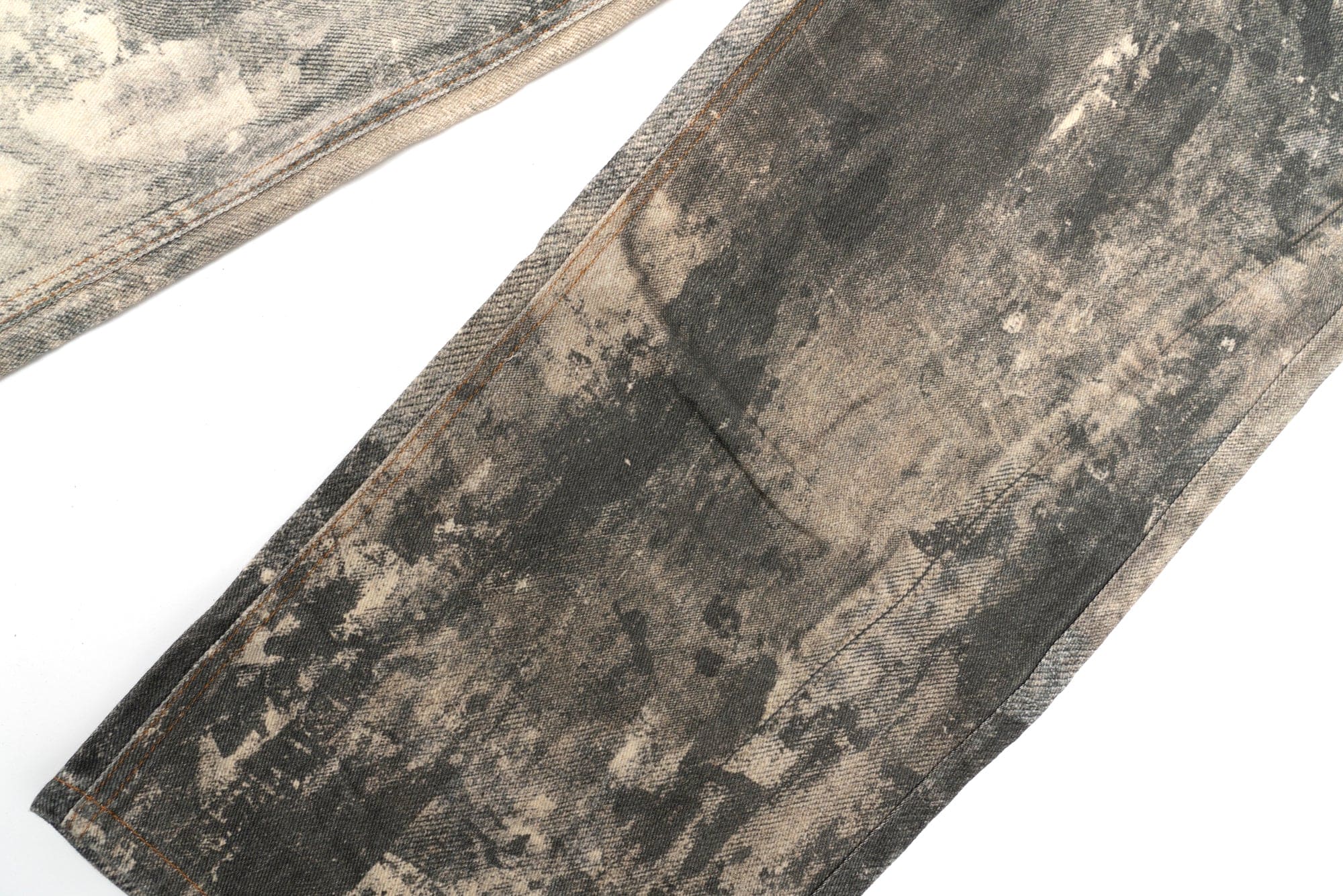 BG13|PRINTED STONE WASH DENIM