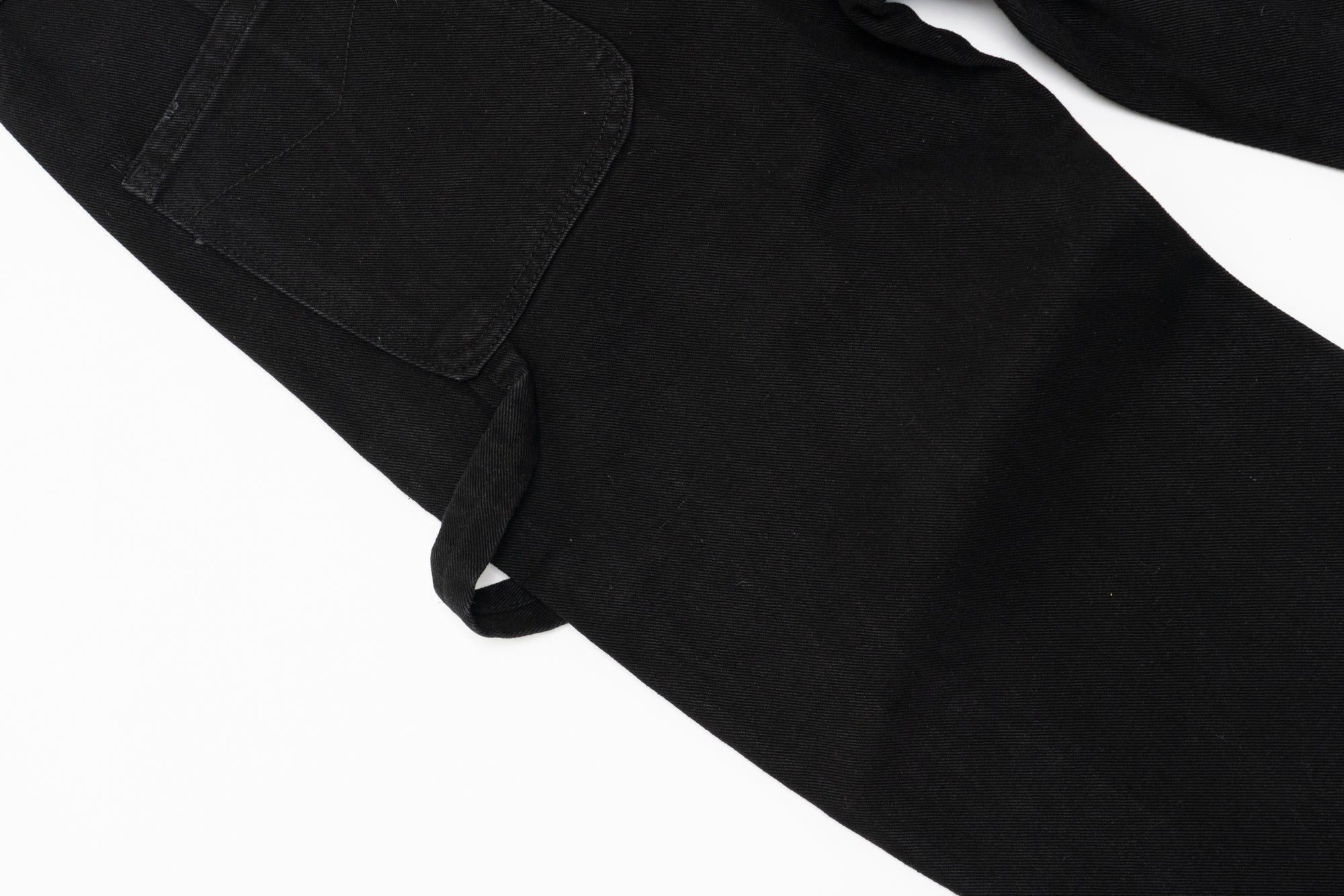 RG07|DOUBLE KNEE BLACK CARPENTER DENIM