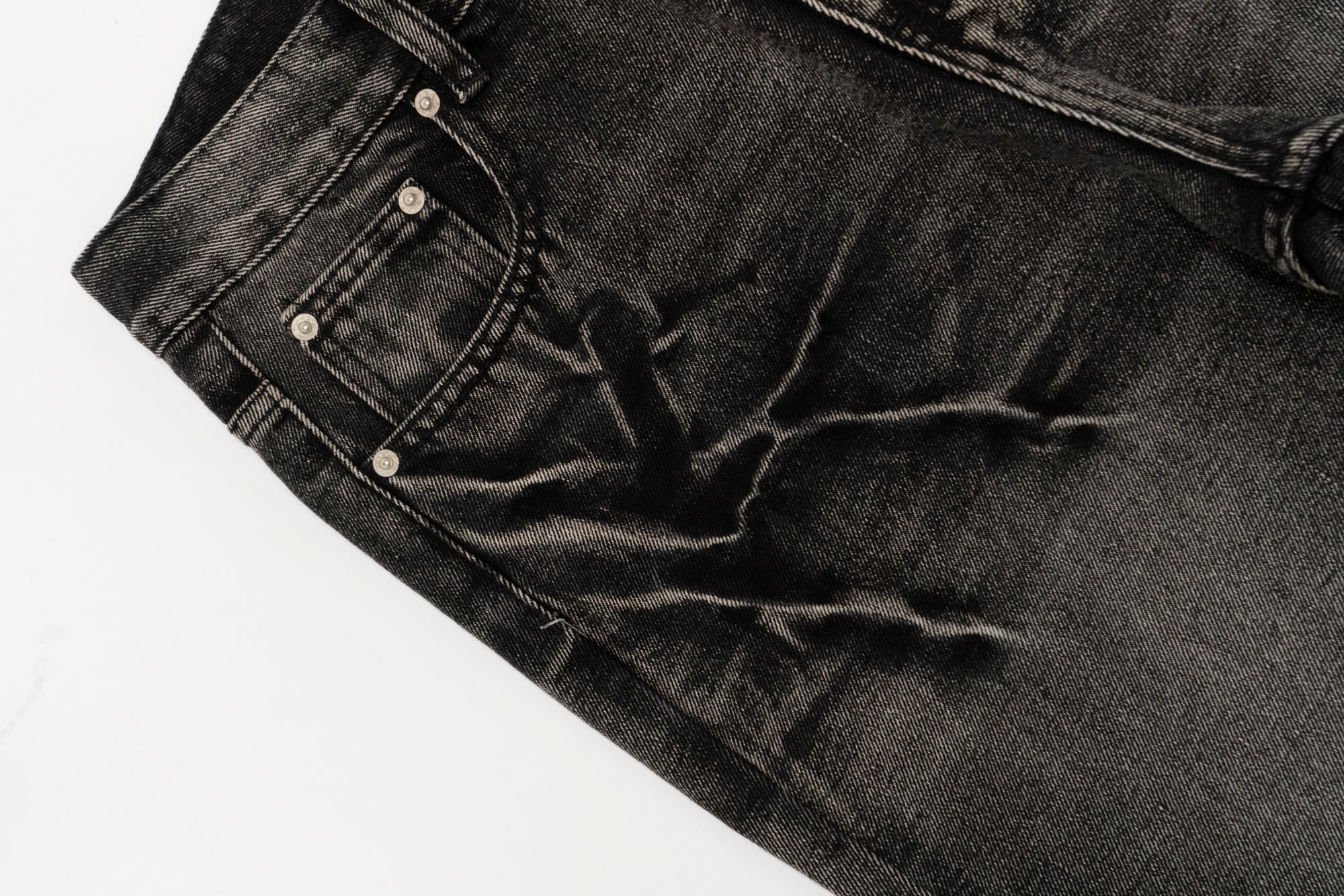 BG11| EVERYDAY BLACK BAGGIE DENIM