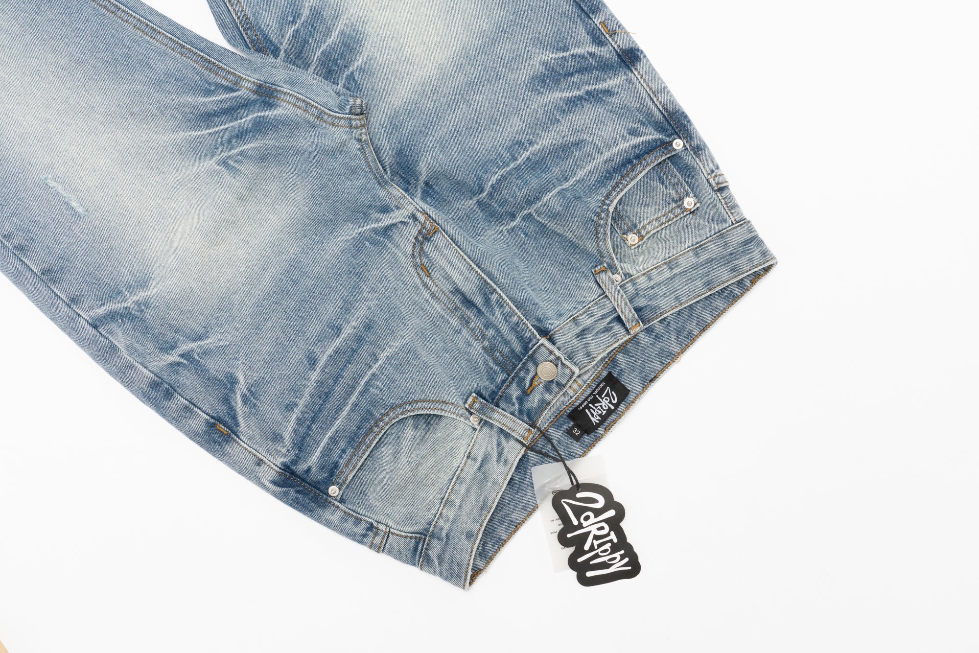 RG08|ICED VINTAGE LIGHT DENIM