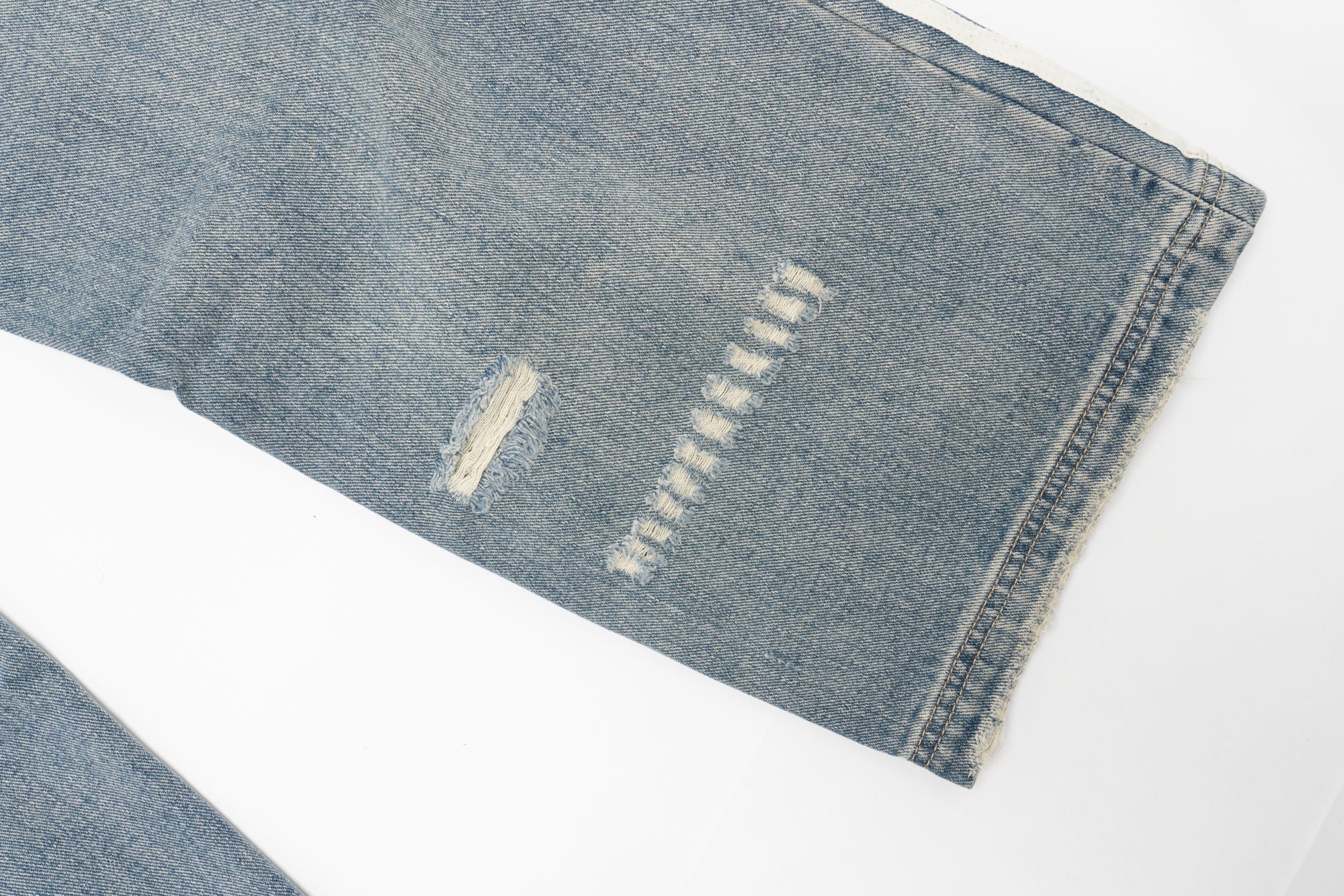 BG10| DOUBLE STRIPE INDIGO BAGGIE DENIM