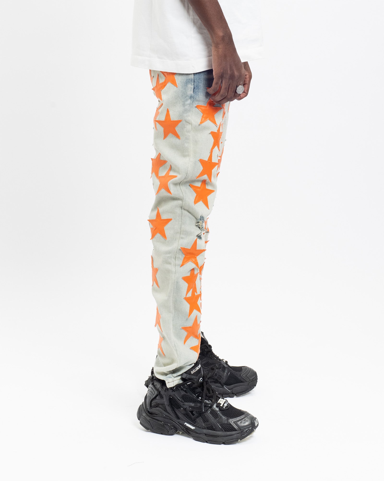 SK11| ORANGE HOLLYWOOD DENIM