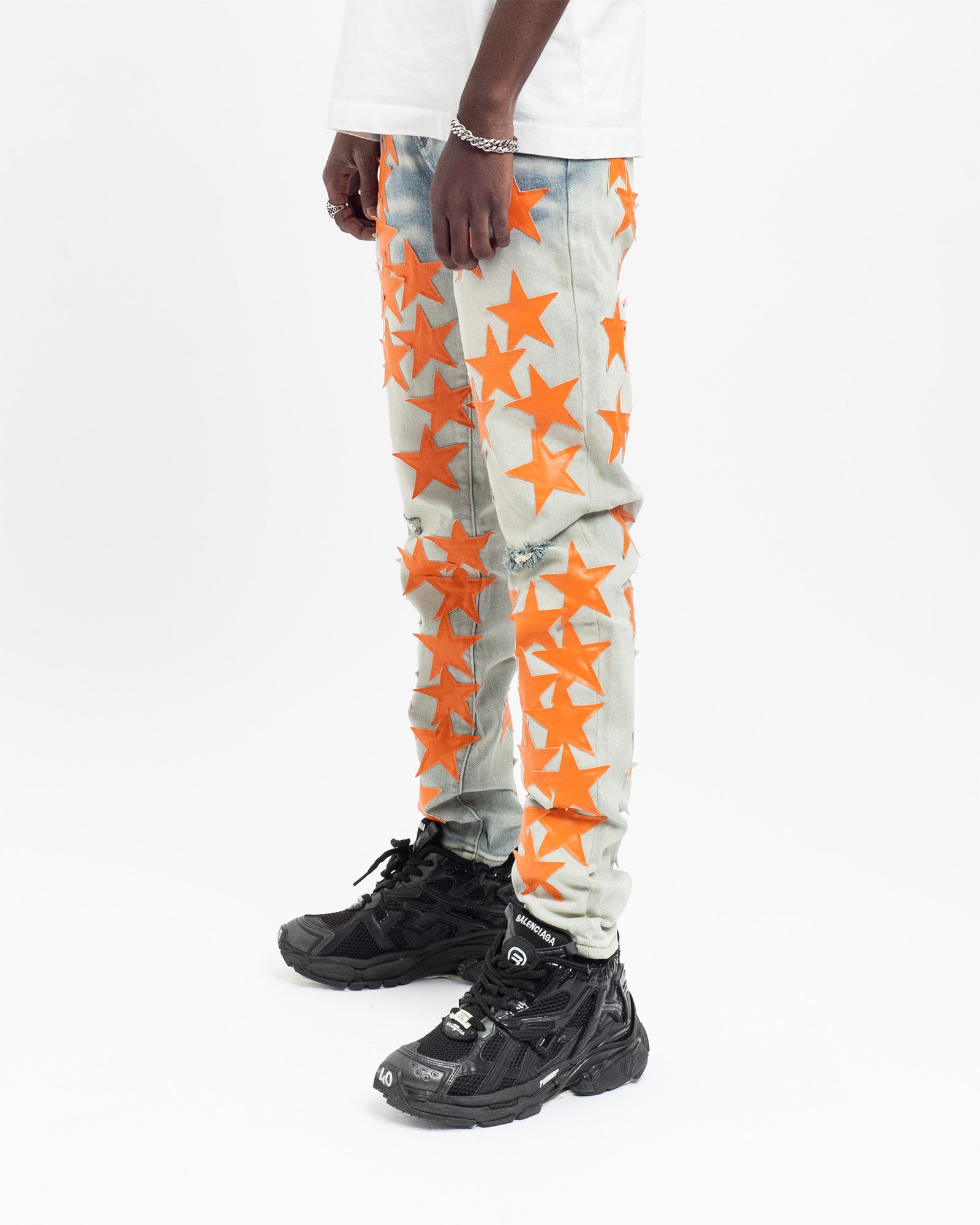 SK11| ORANGE HOLLYWOOD DENIM