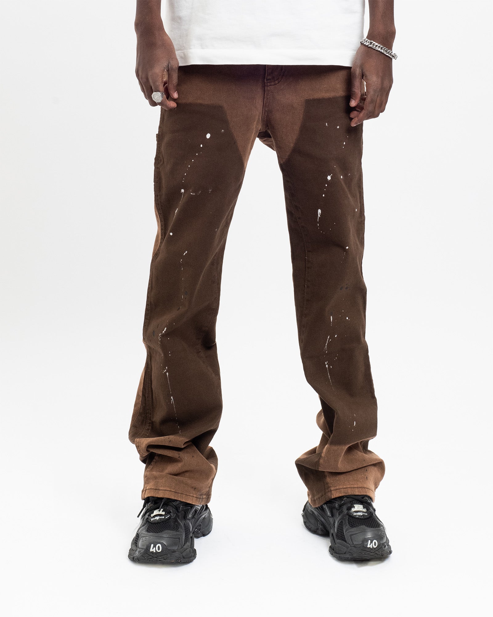 FD06|RAGE BROWN FLARE DENIM