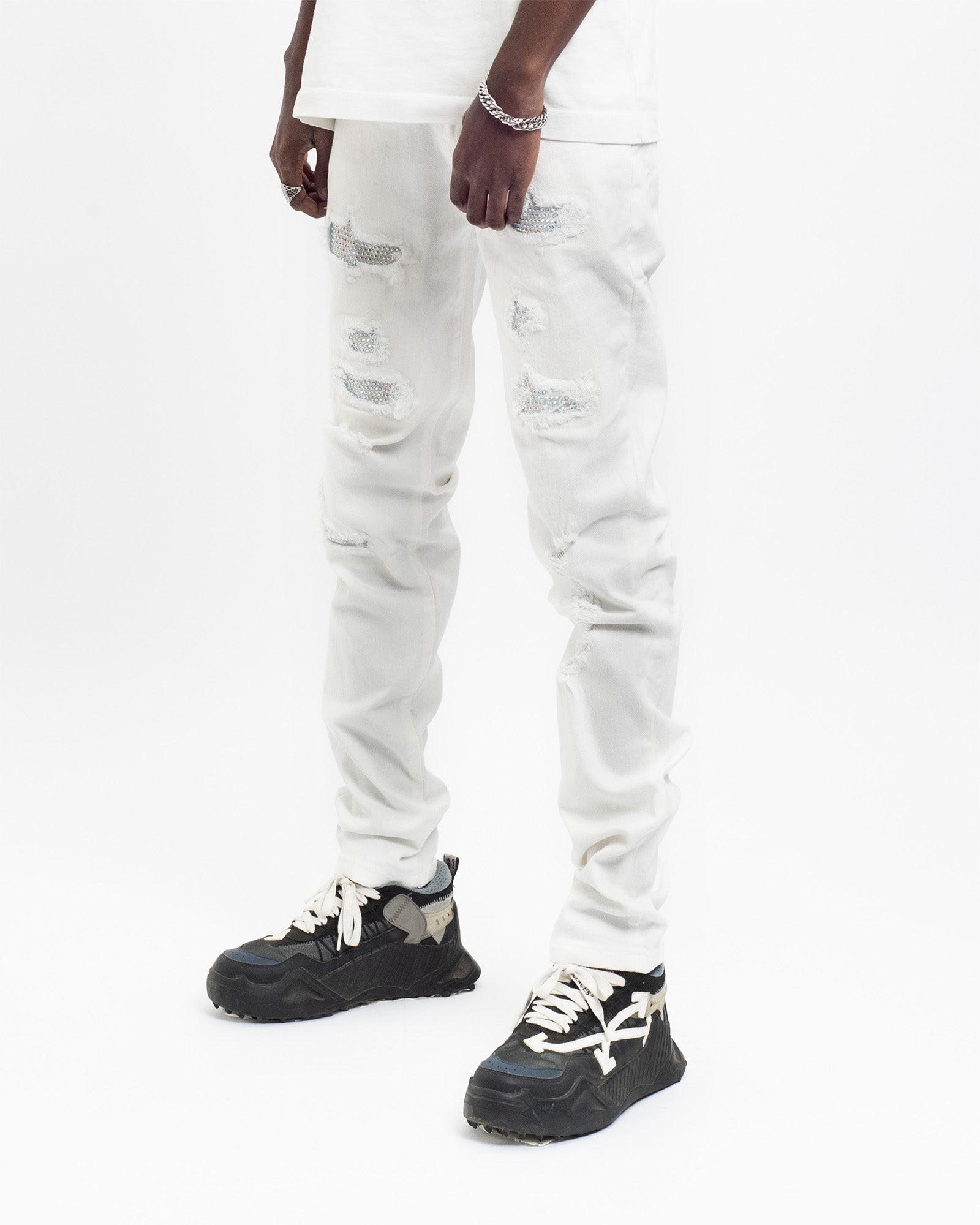 SK06| WHITE COCO DENIM