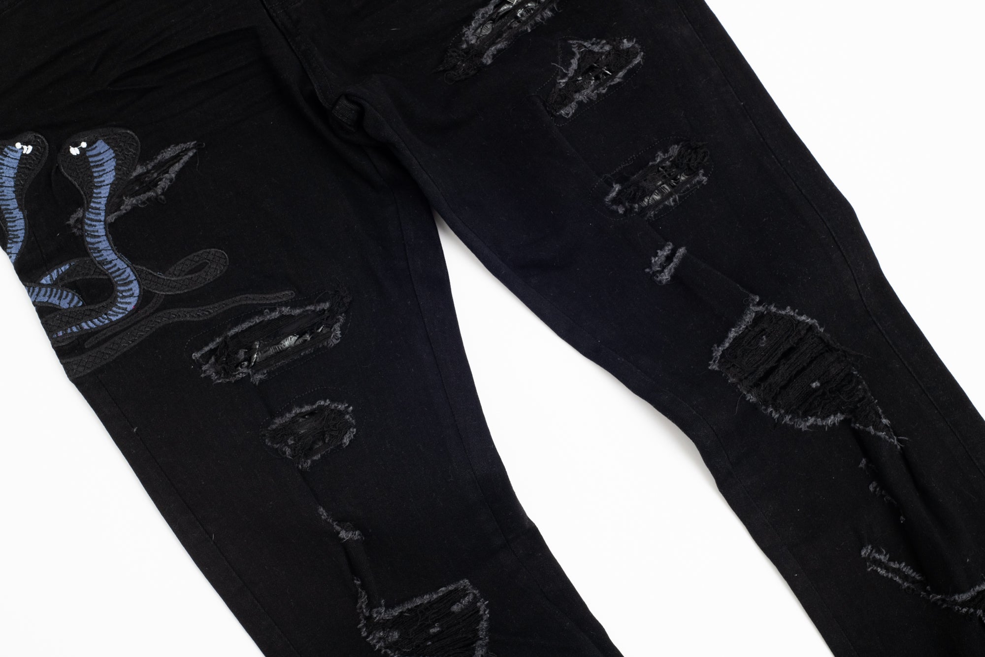 SK08| SUPER SLIME BLACK DENIM