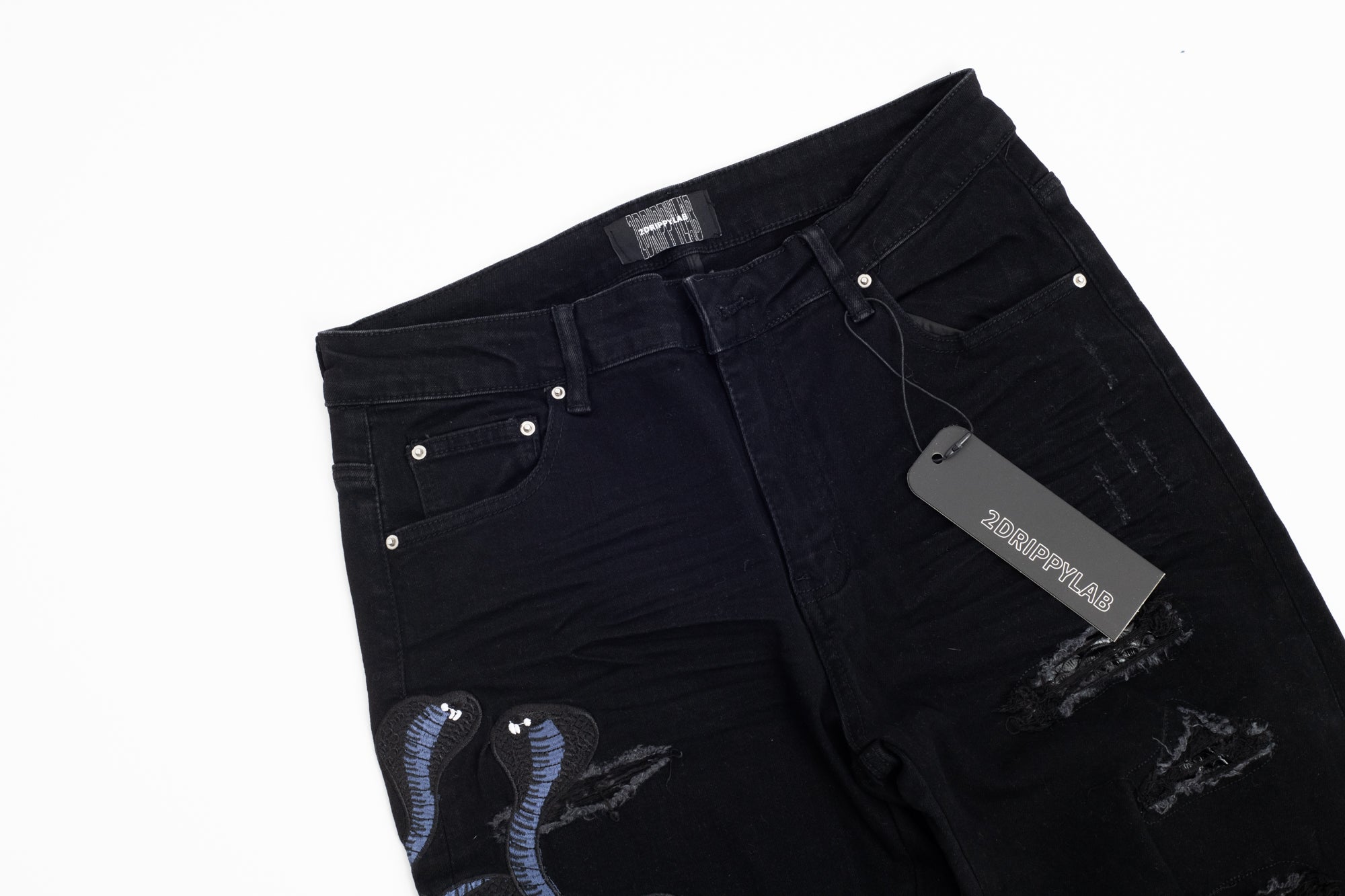 SK08| SUPER SLIME BLACK DENIM