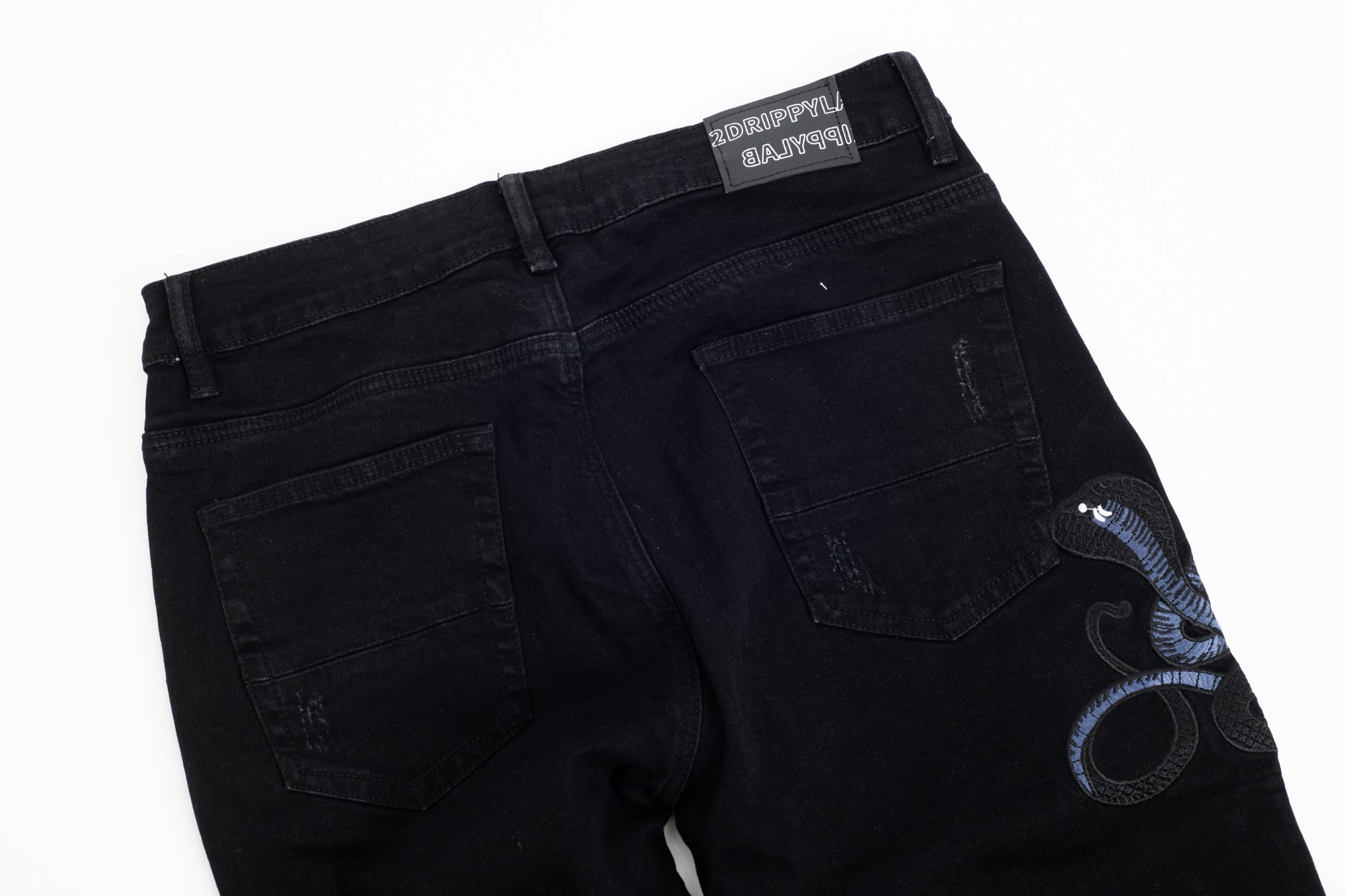 SK08| SUPER SLIME BLACK DENIM