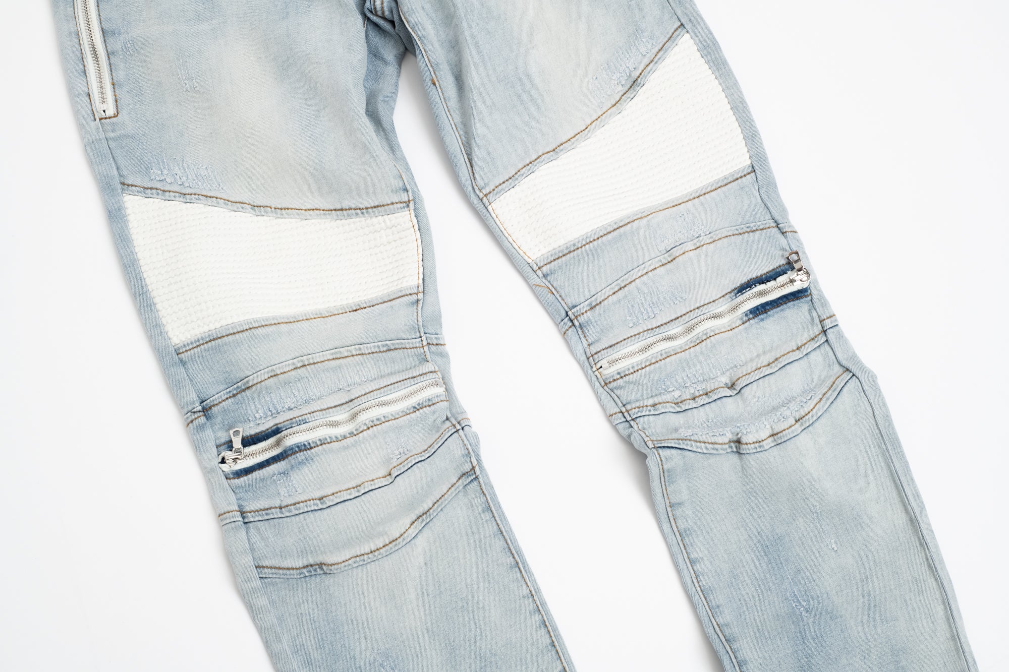 SK17|WHITE BICKER DENIM