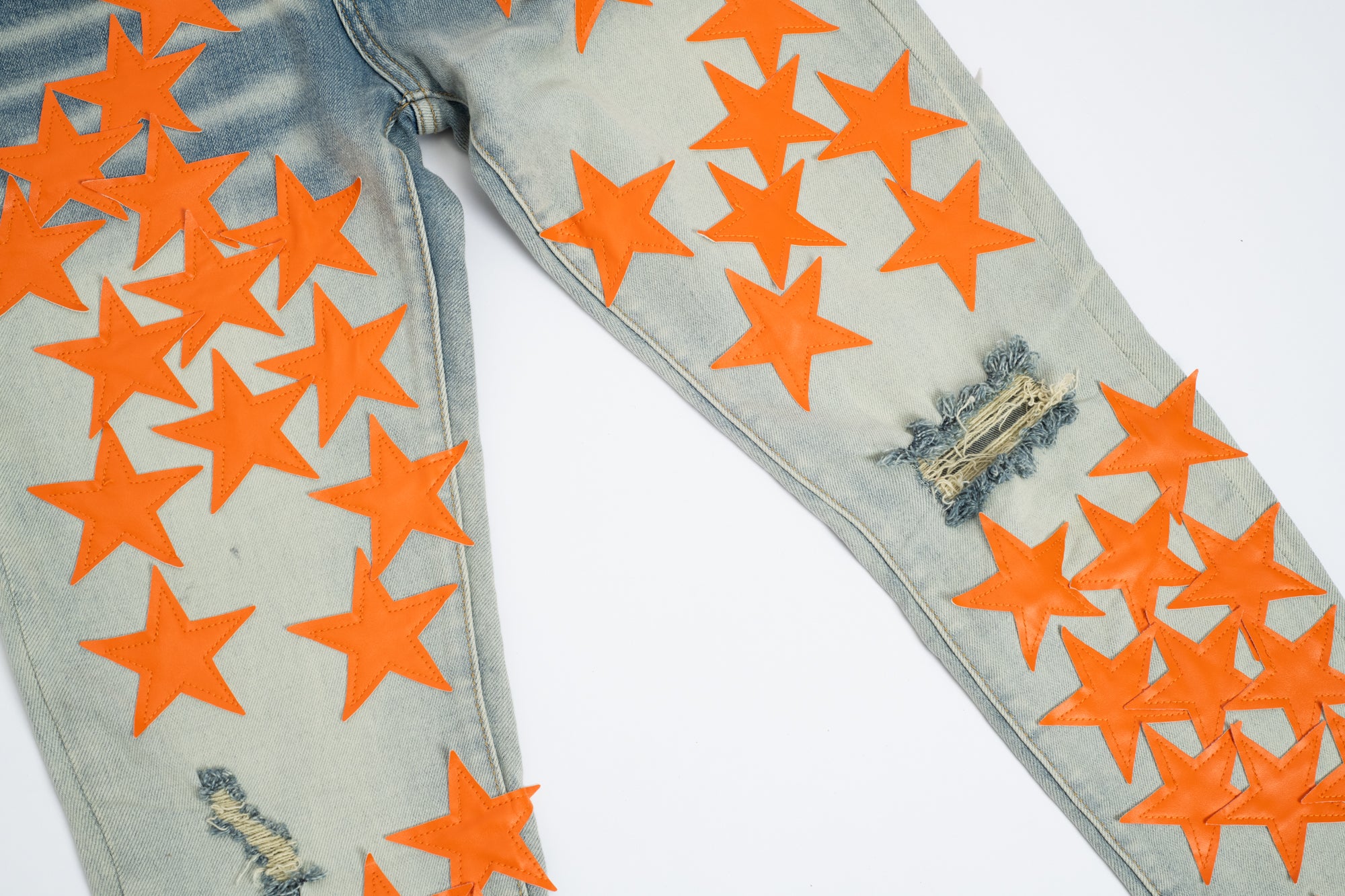 SK11| ORANGE HOLLYWOOD DENIM