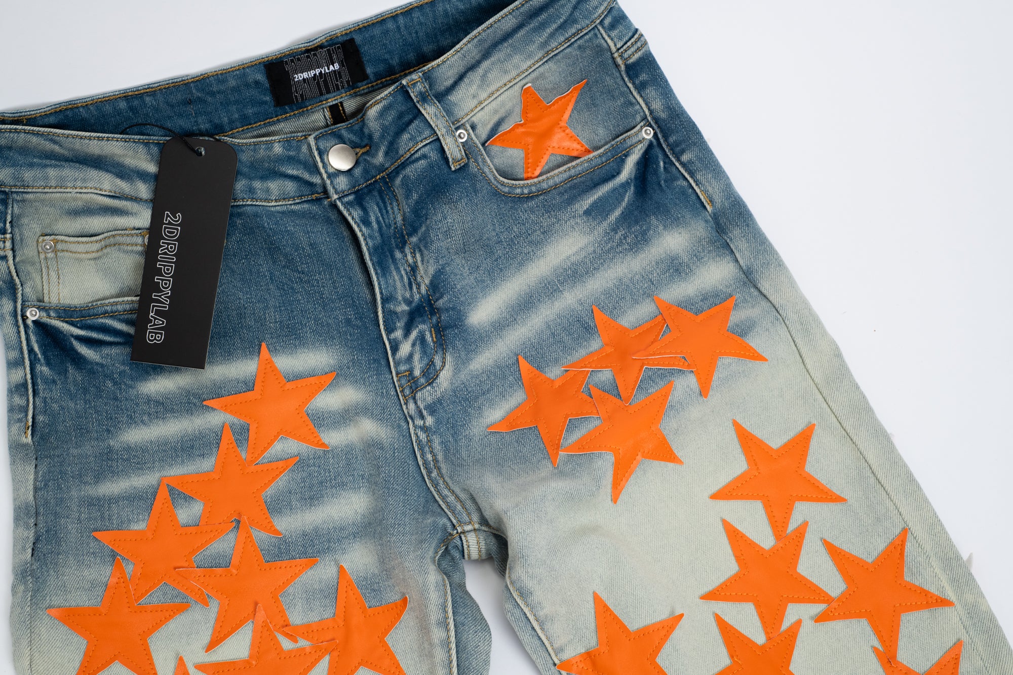 SK11| ORANGE HOLLYWOOD DENIM