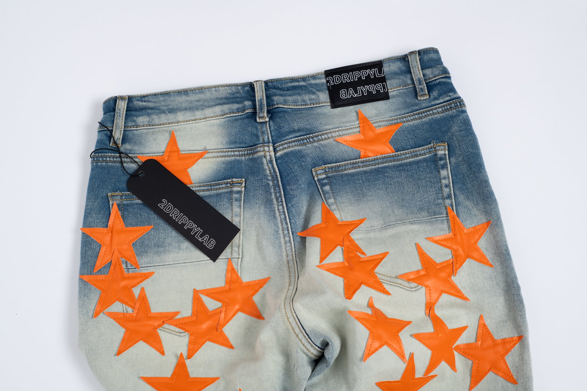 SK11| ORANGE HOLLYWOOD DENIM