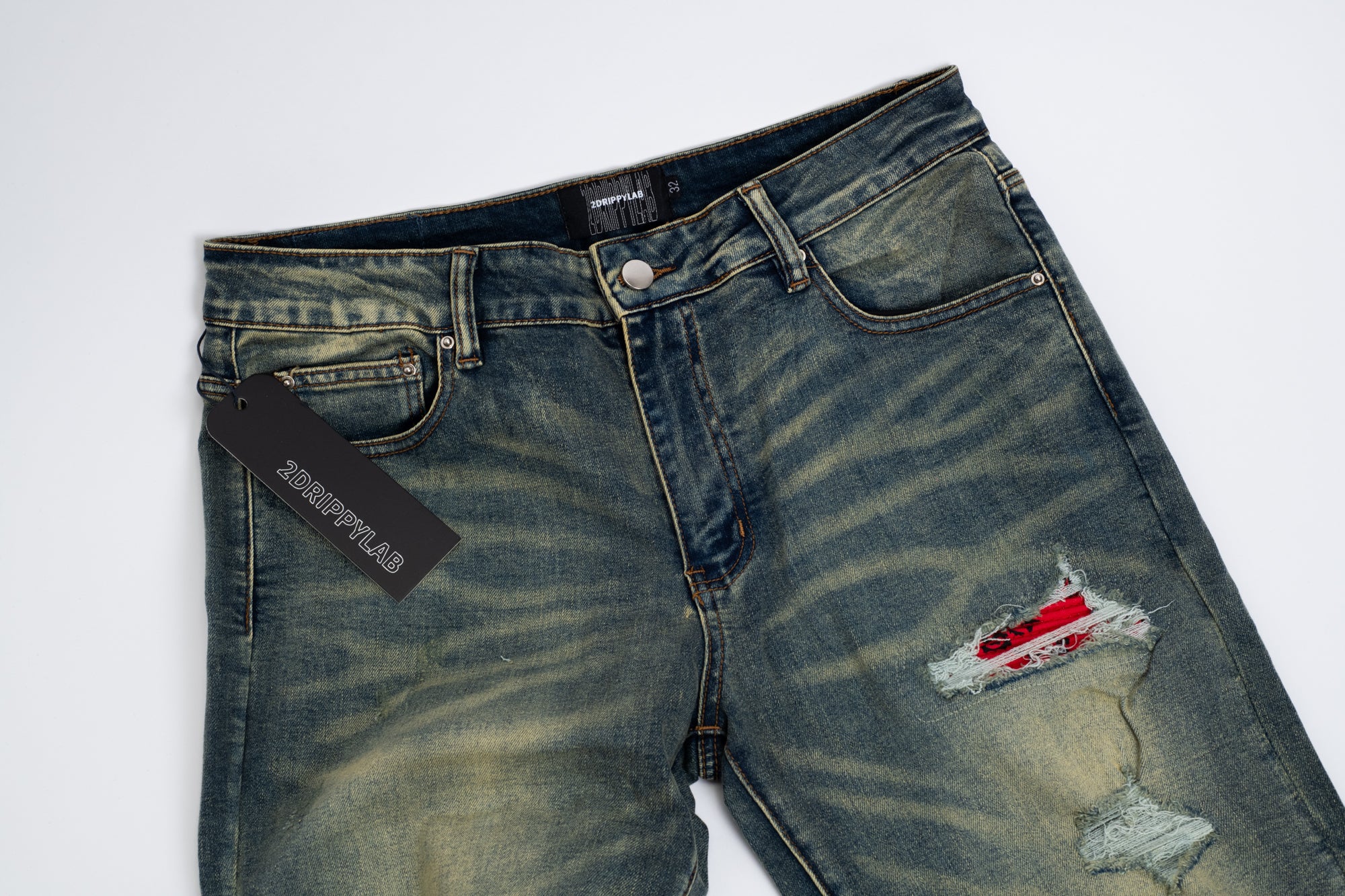 SK03| RED BLOOD DENIM