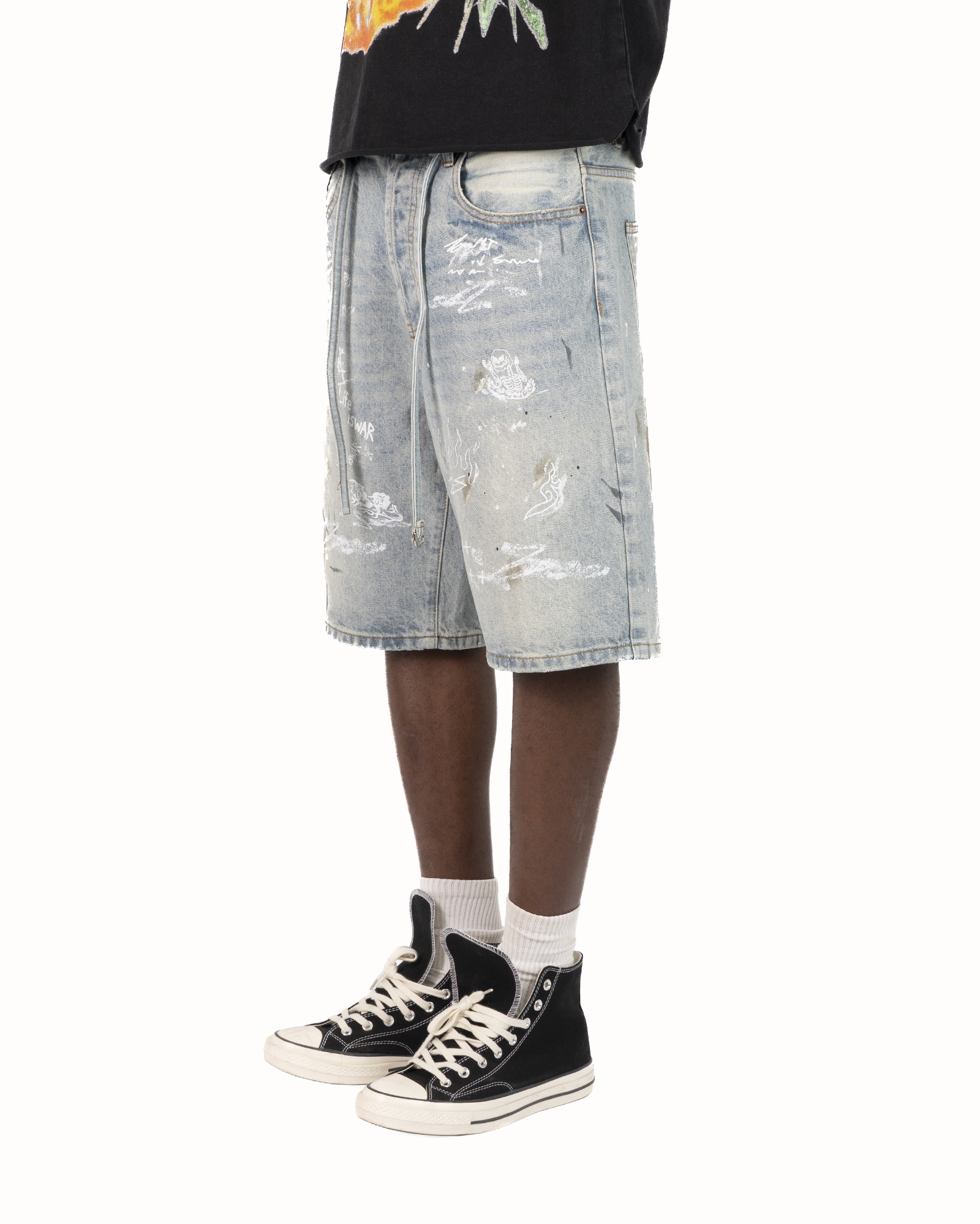 SS26|BLUE NOTEBOOK SHORTS