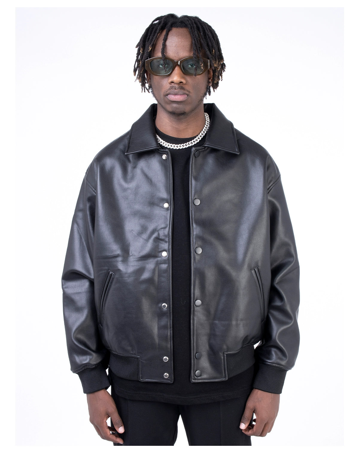 JT5| PLUTO BOXY LEATHER JACKET