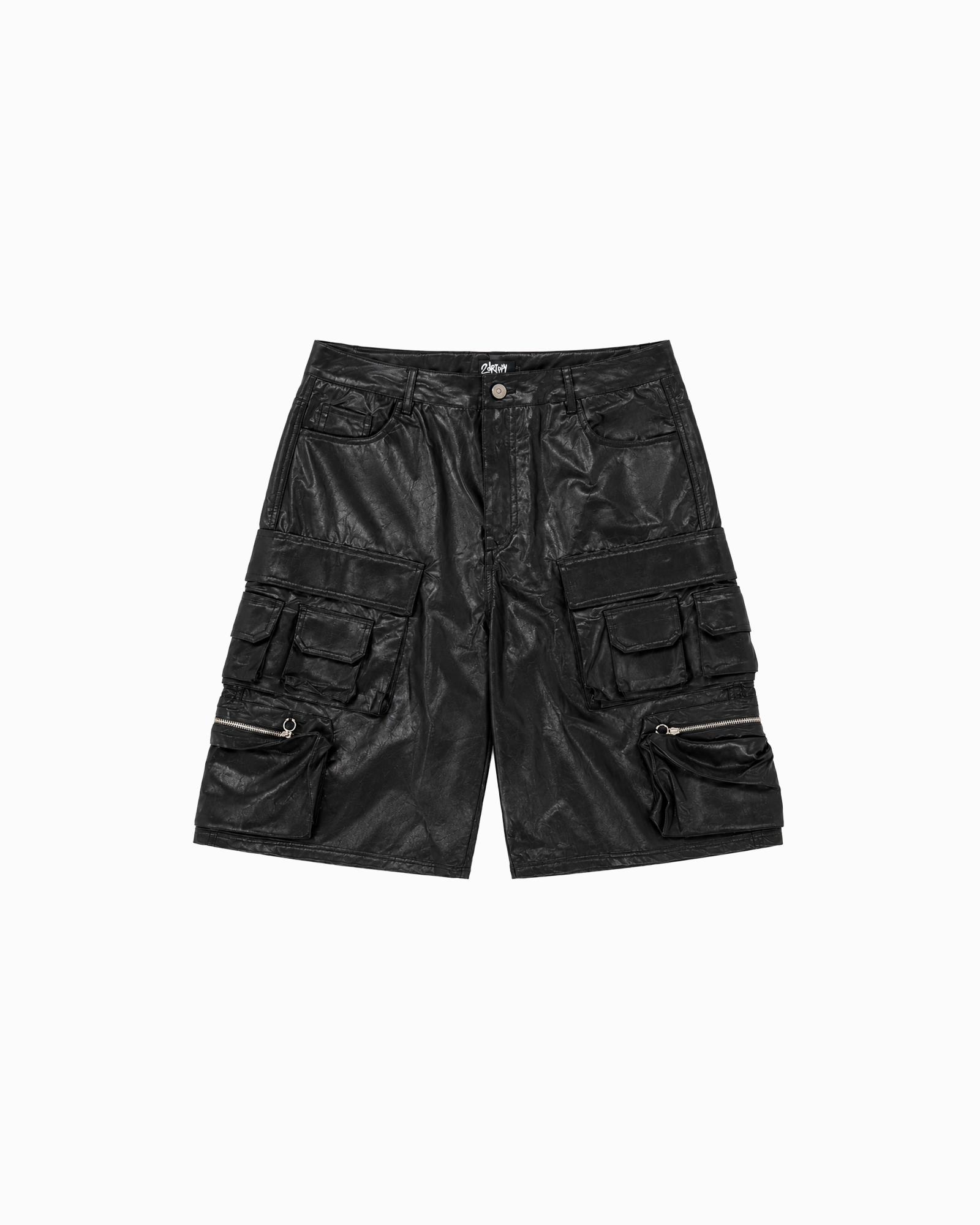 SS26|MULTIPOCKET LEATHER JORTS