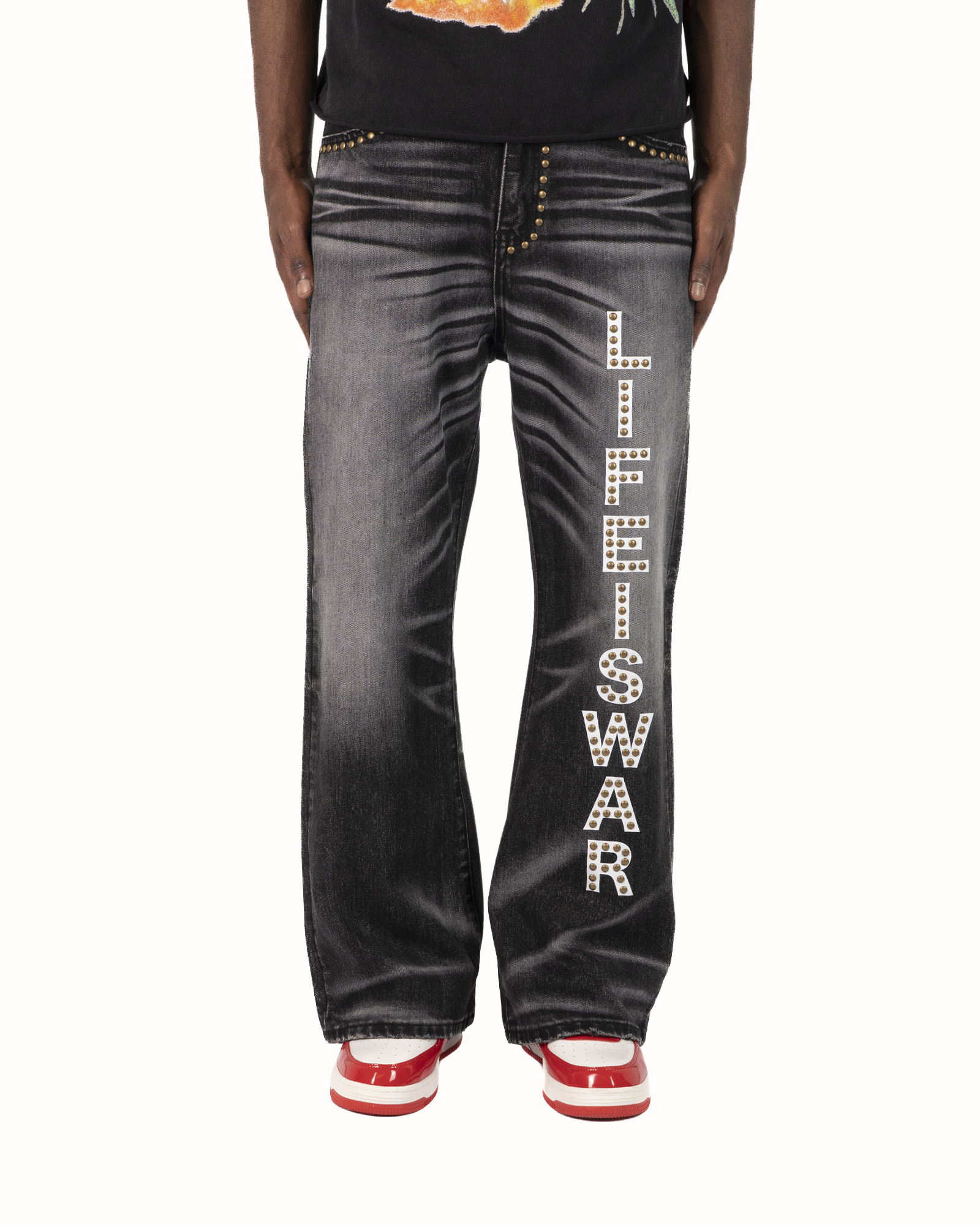 SS26|ROCKSTAR LIW BLACK JEANS