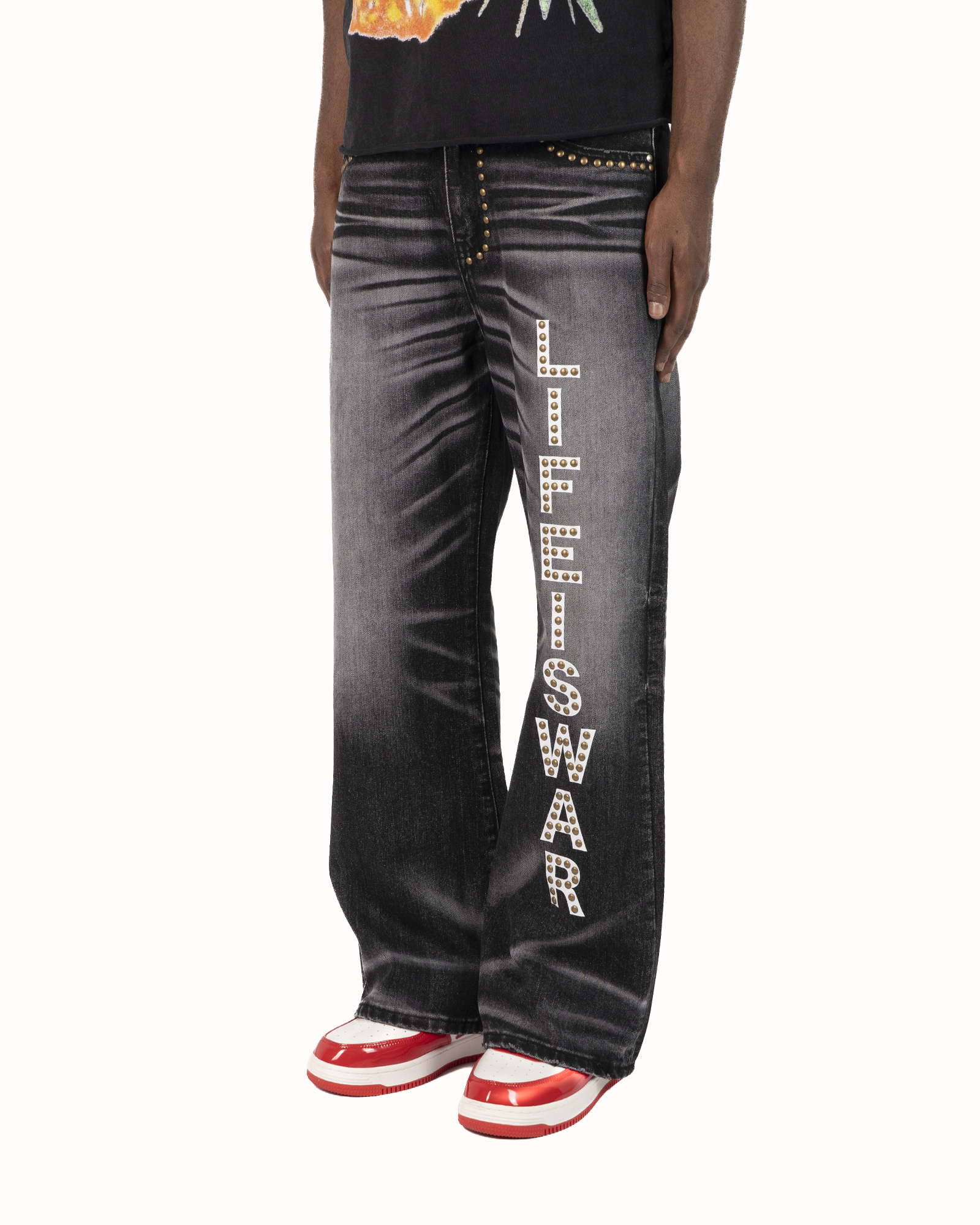 SS26|ROCKSTAR LIW BLACK JEANS