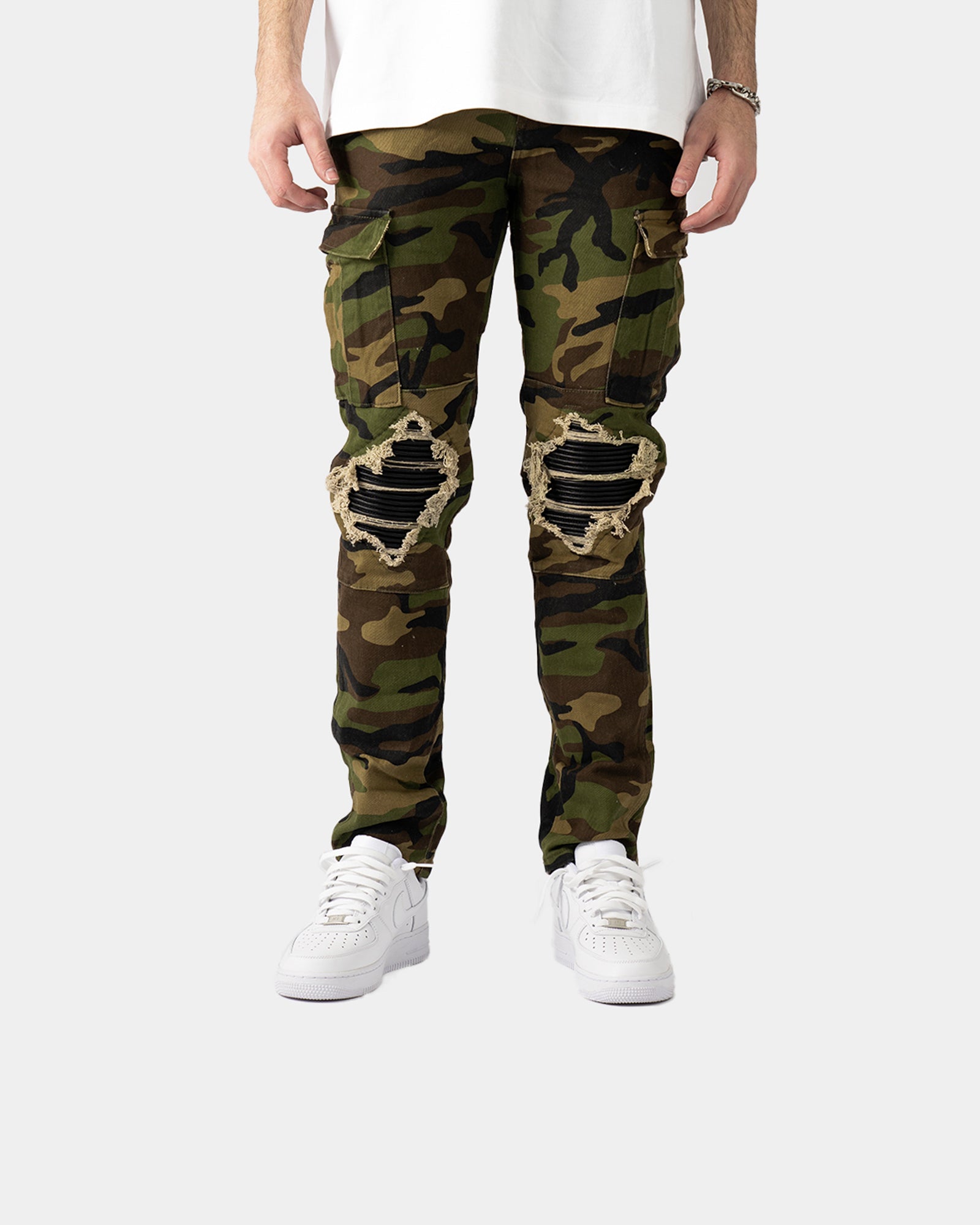 SK34|CAMO SKINNY DENIM