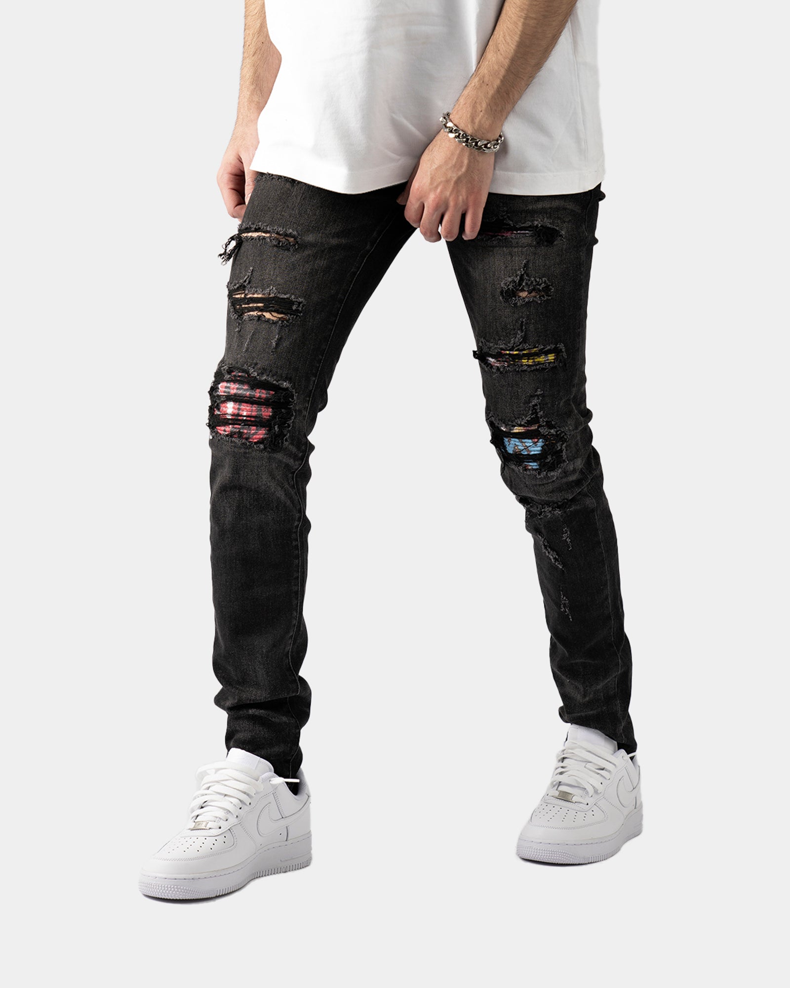 SK32|RAINBOW SKINNY DENIM