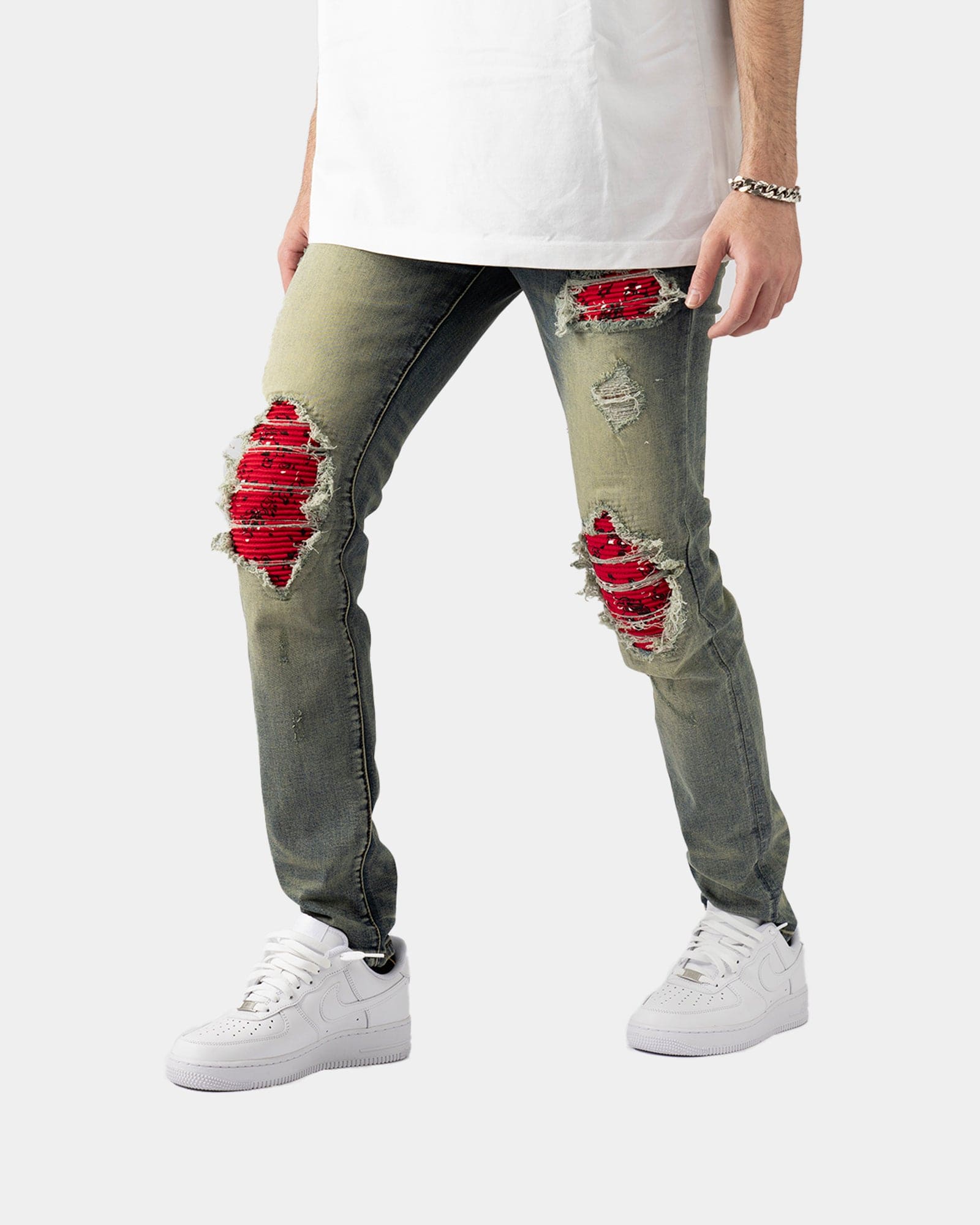 SK03| RED BLOOD DENIM