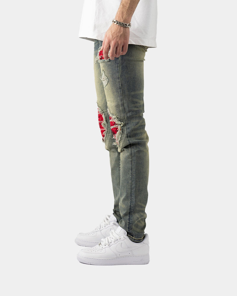 BLOOD KNITTING JEANS PANT A369 in Delhi at best price by Blood