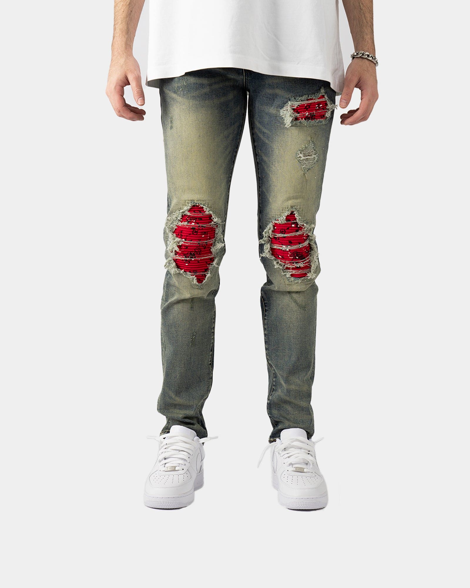 SK03| RED BLOOD DENIM