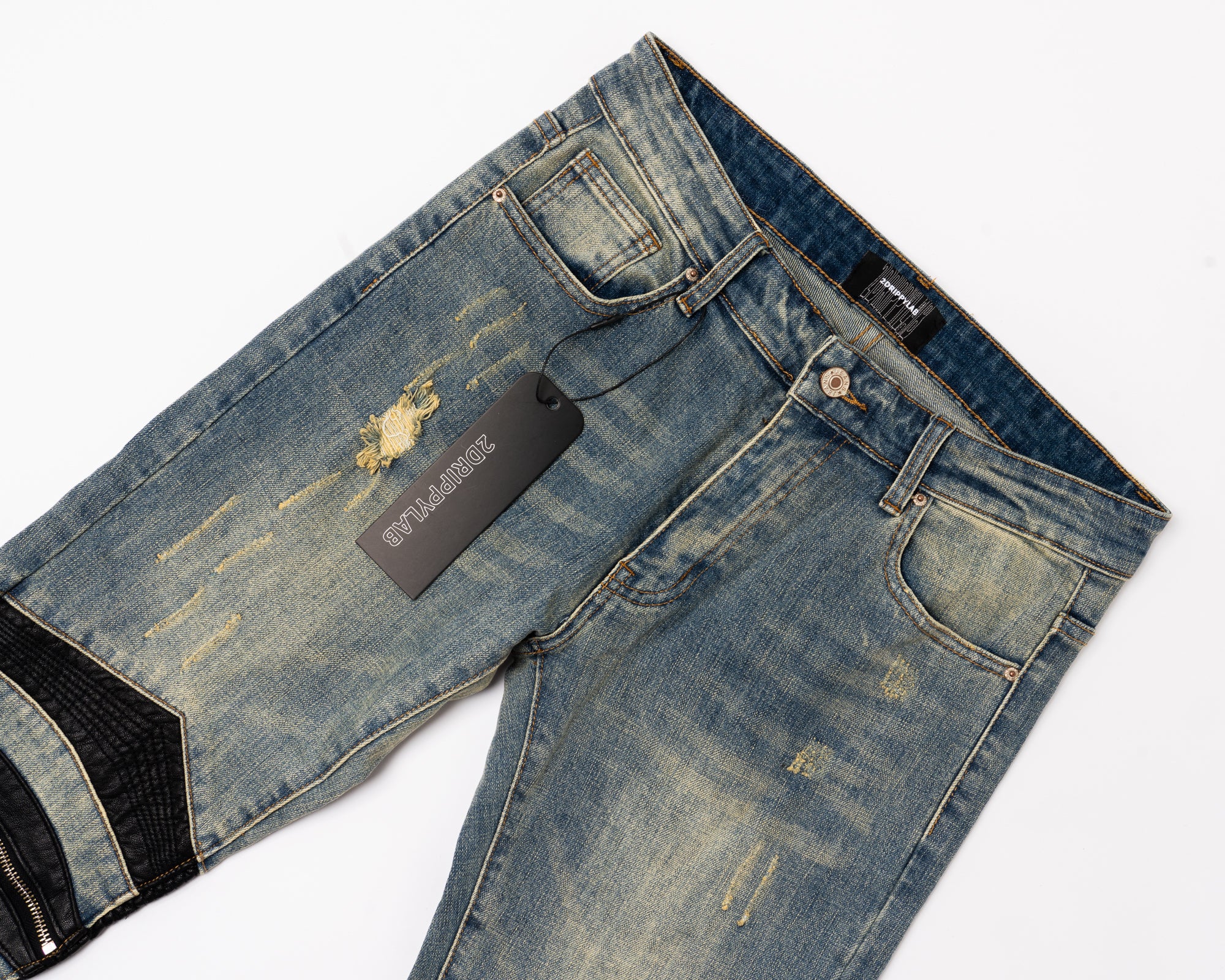 SK26|DARK BIKER SKINNY DENIM