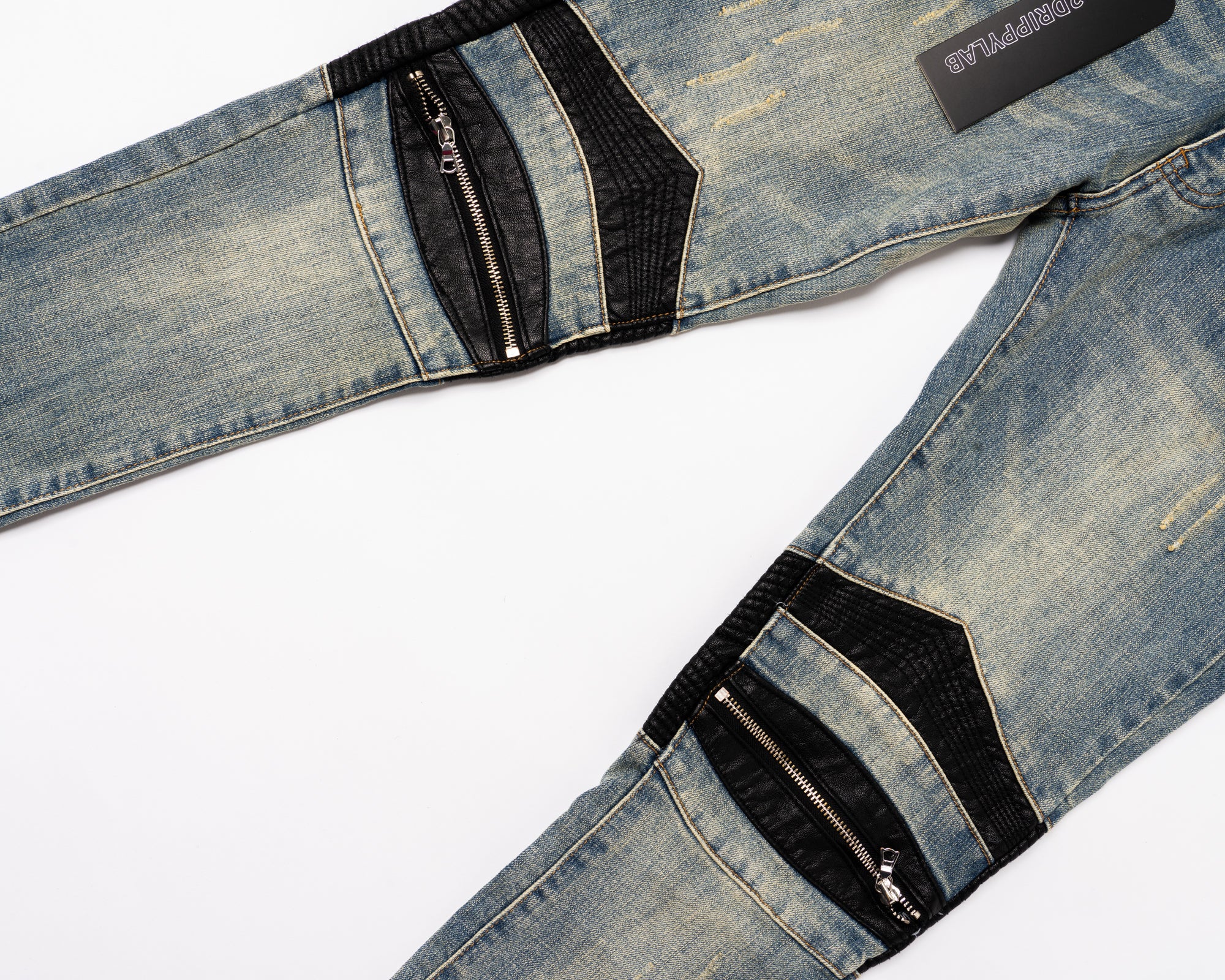 SK26|DARK BIKER SKINNY DENIM