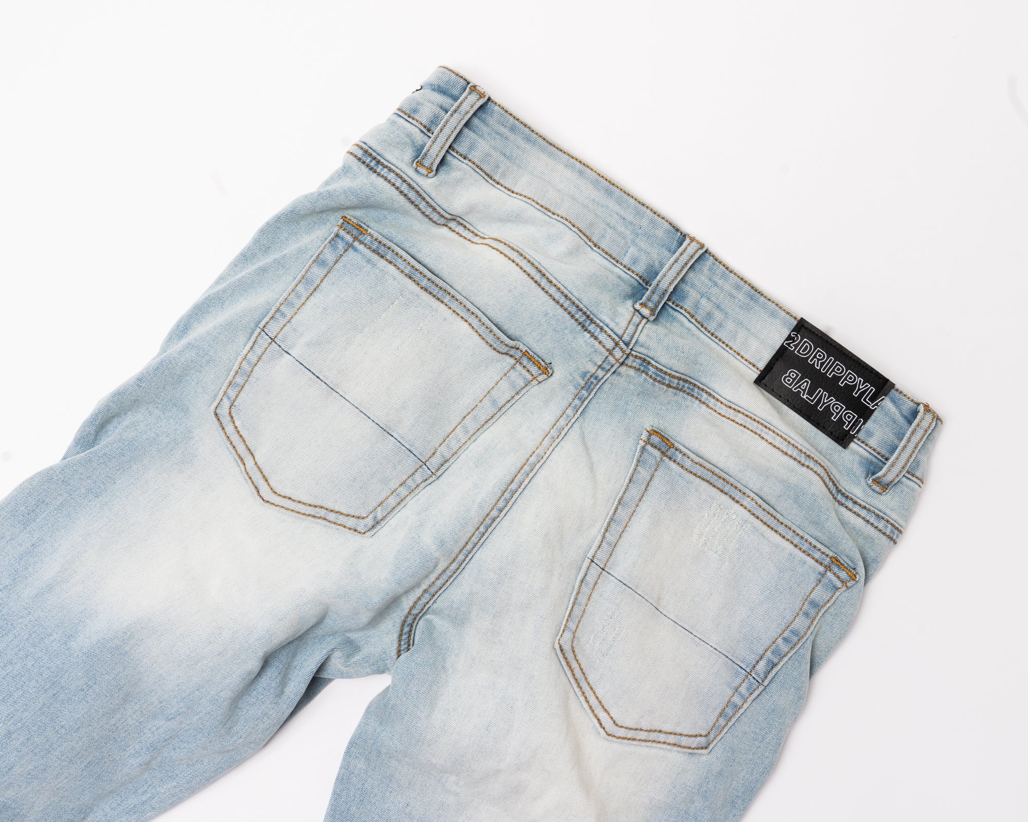 SK30|WHITE CRYSTAL SKINNY DENIM