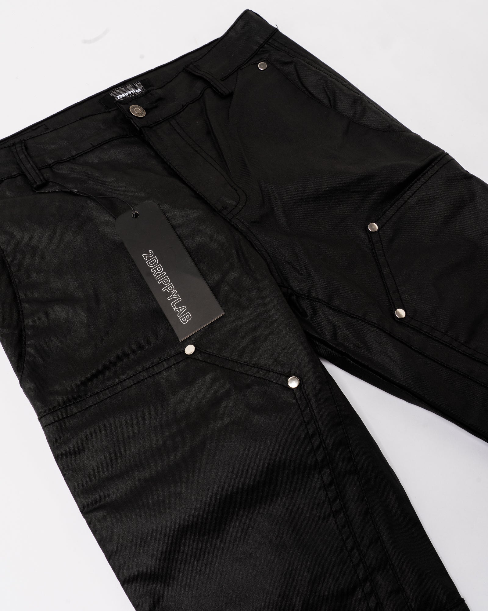 RG01|DOUBLE KNEE LEATHER PANTS