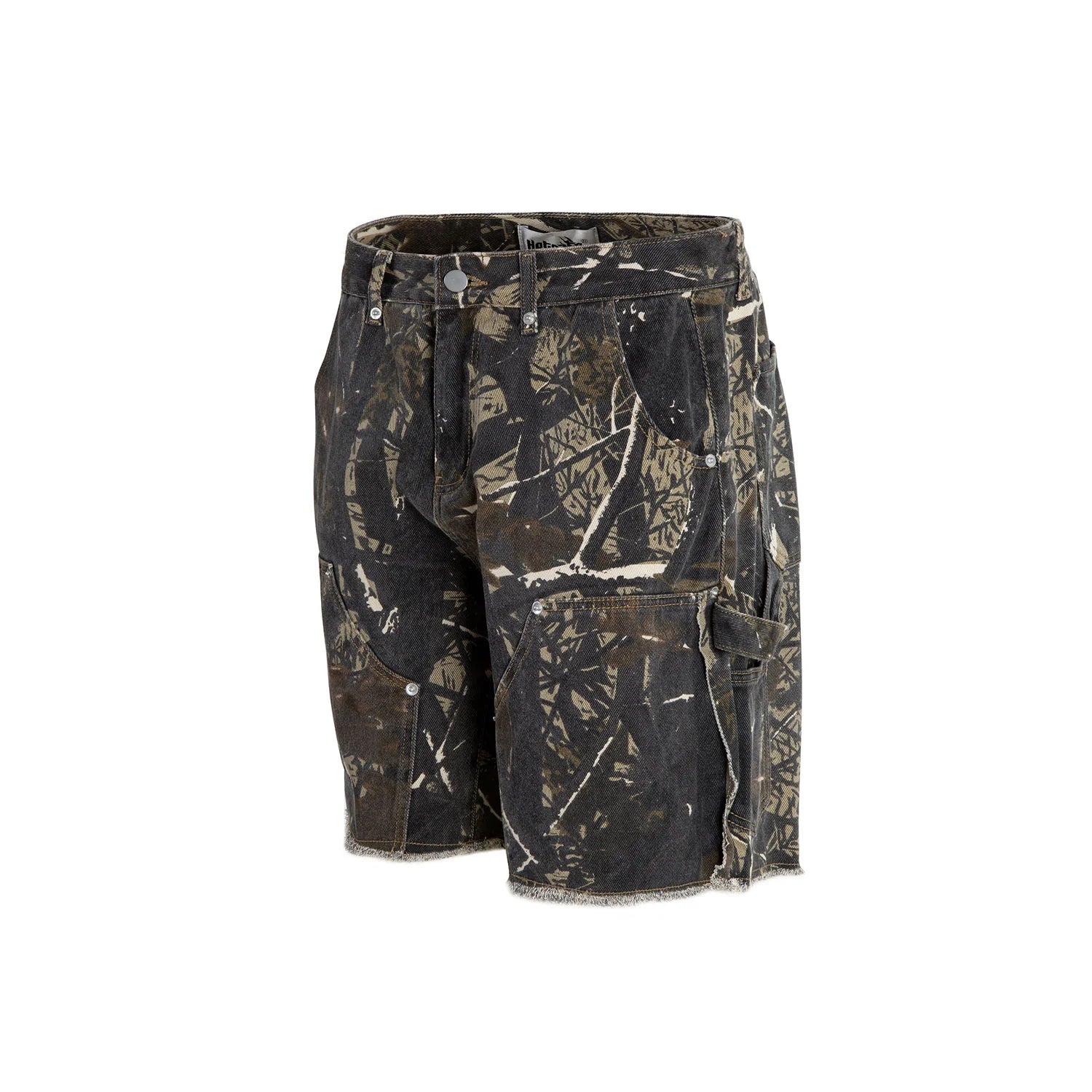 SH23|DARK GREEN JUNGLE DENIM SHORT