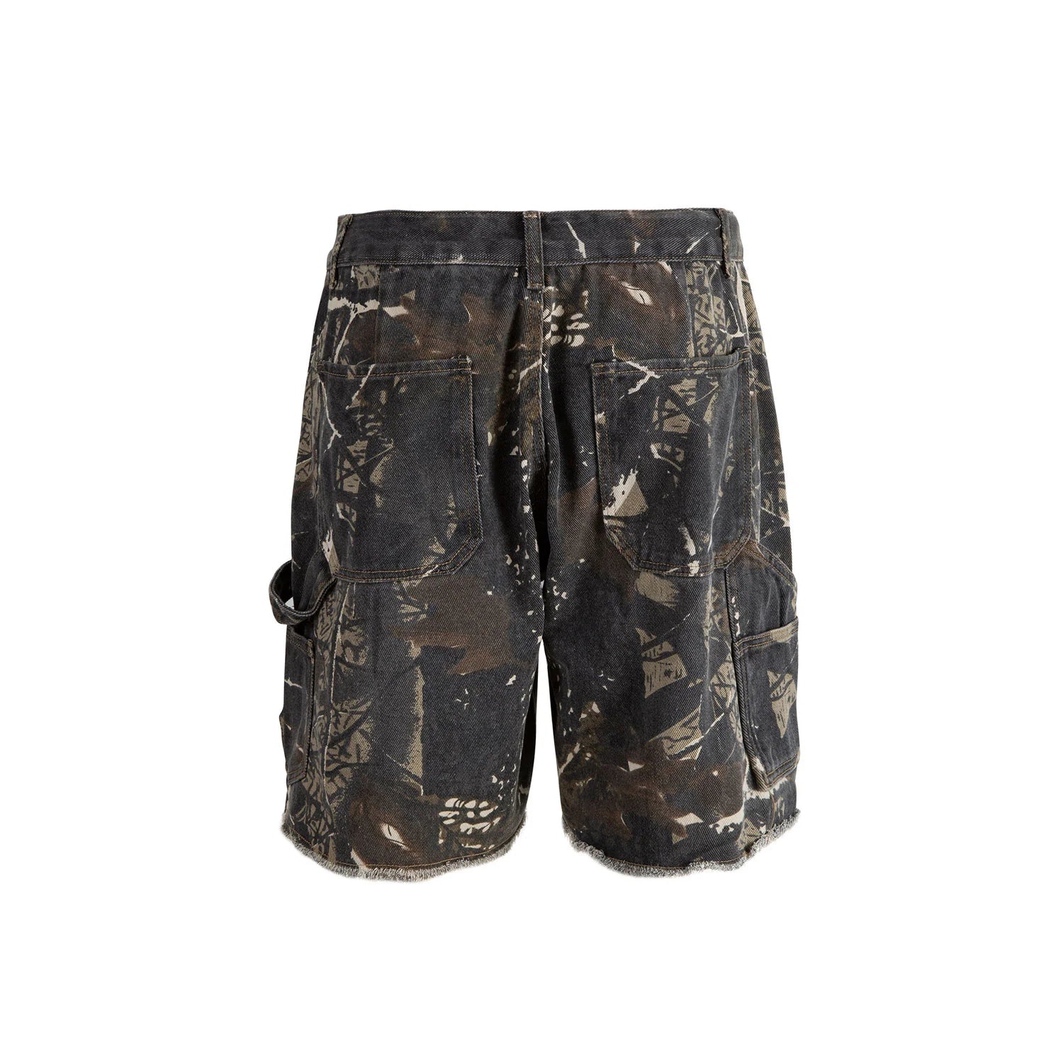 SH23|DARK GREEN JUNGLE DENIM SHORT