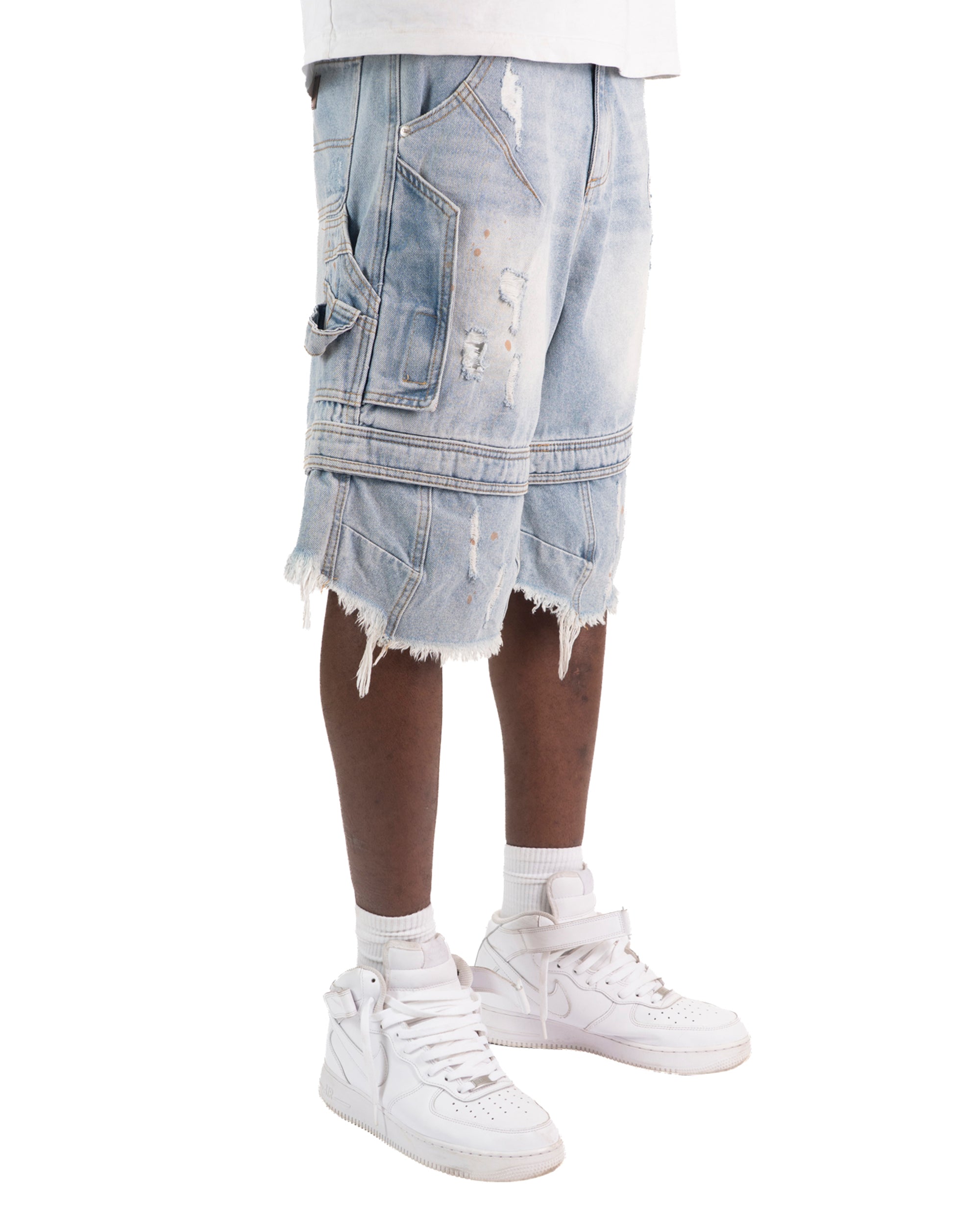 SS26|BLUE MOTO JORTS
