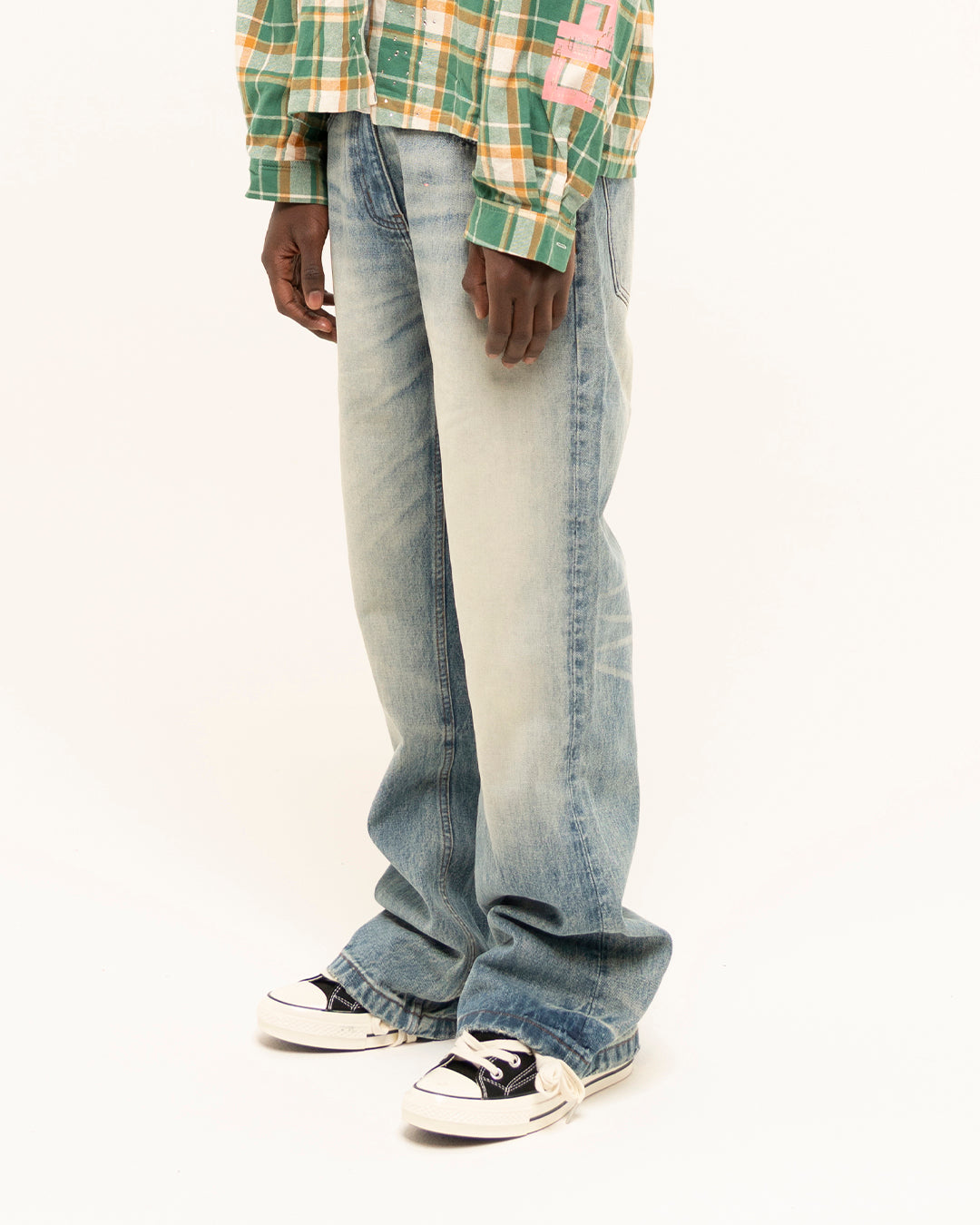 FW25|LIGHT WASH FLARE DENIM