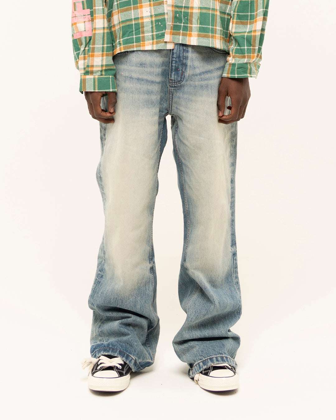 FW25|LIGHT WASH FLARE DENIM