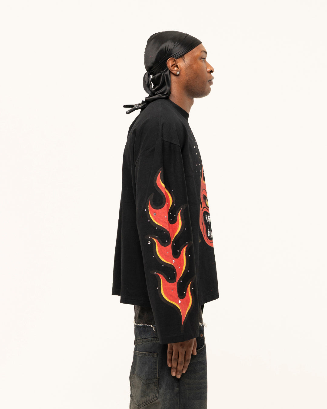 FW25|RHINESTONE RAGE FLAME