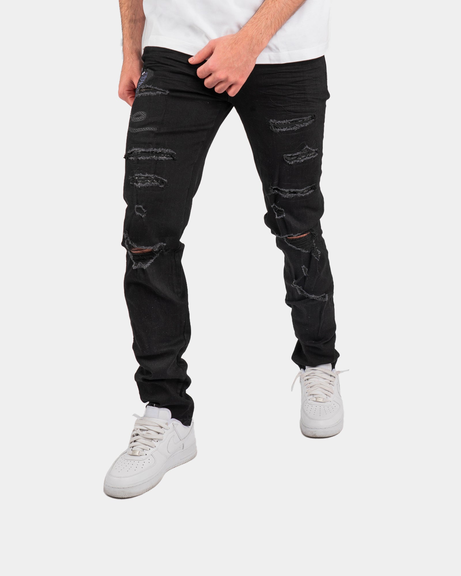 SK08| SUPER SLIME BLACK DENIM