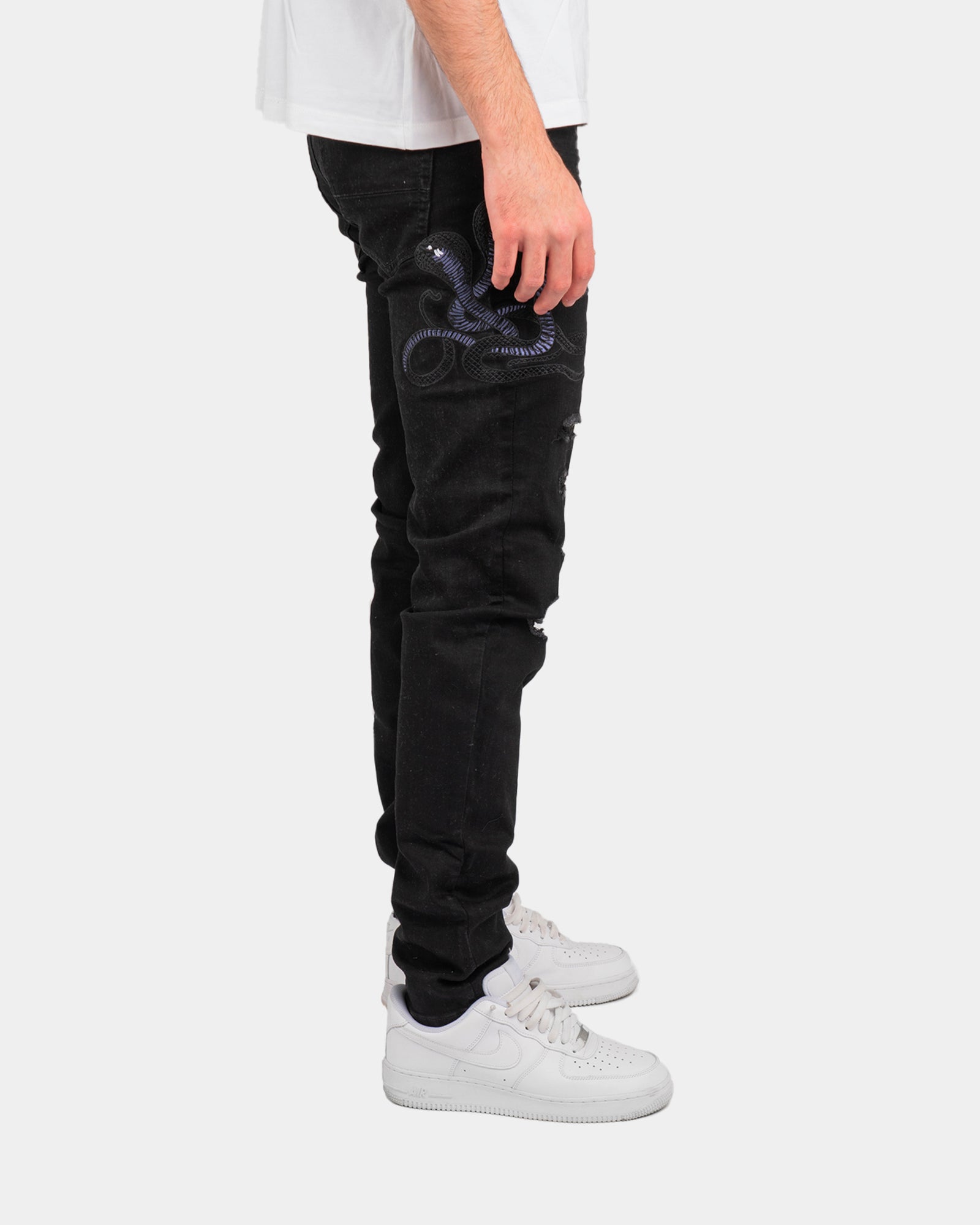 SK08| SUPER SLIME BLACK DENIM