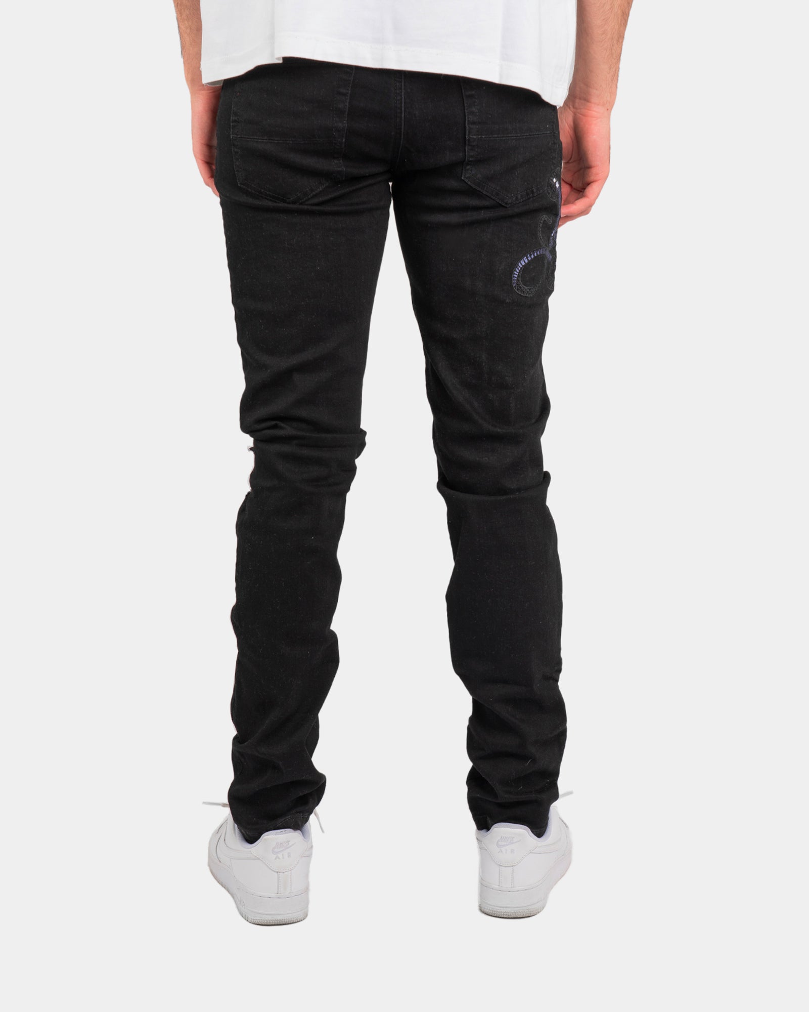 SK08| SUPER SLIME BLACK DENIM