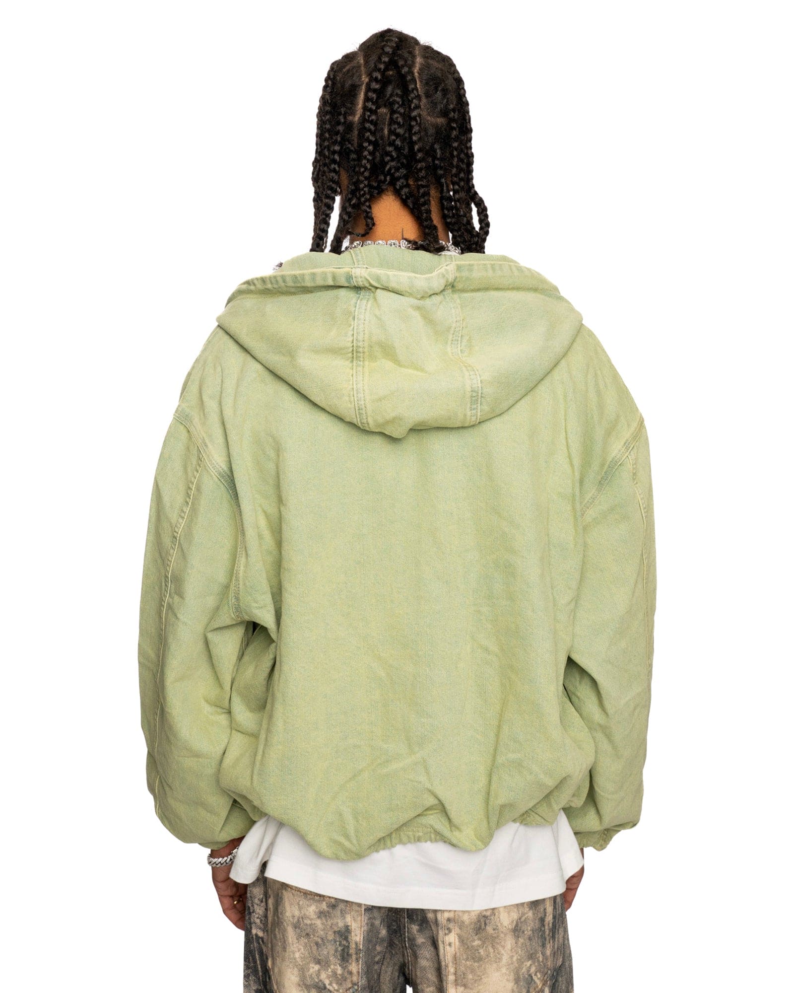 JT13| GREEN ZIP-JACKET