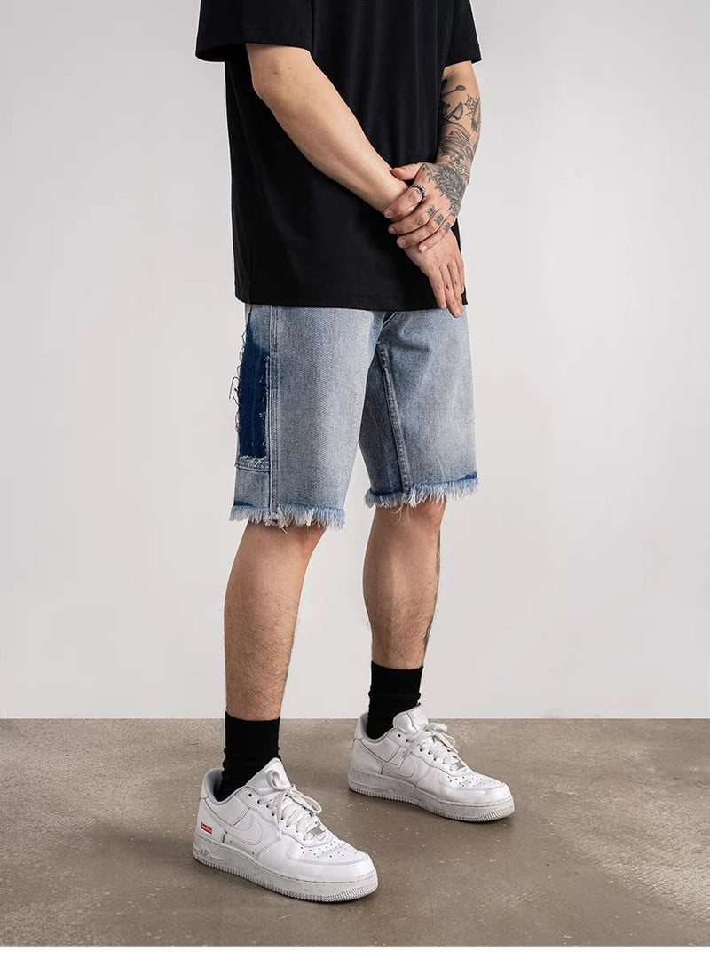 SH3|INDIGO CARPENTER DENIM SHORT