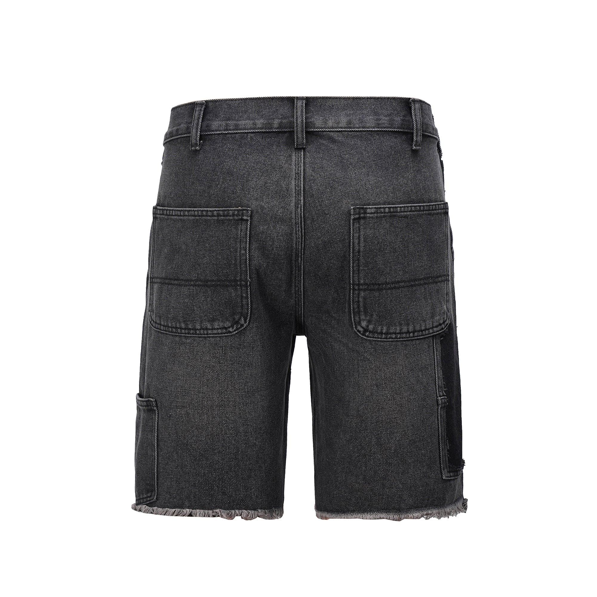 SH14|BLACK CARPENTER DENIM SHORT