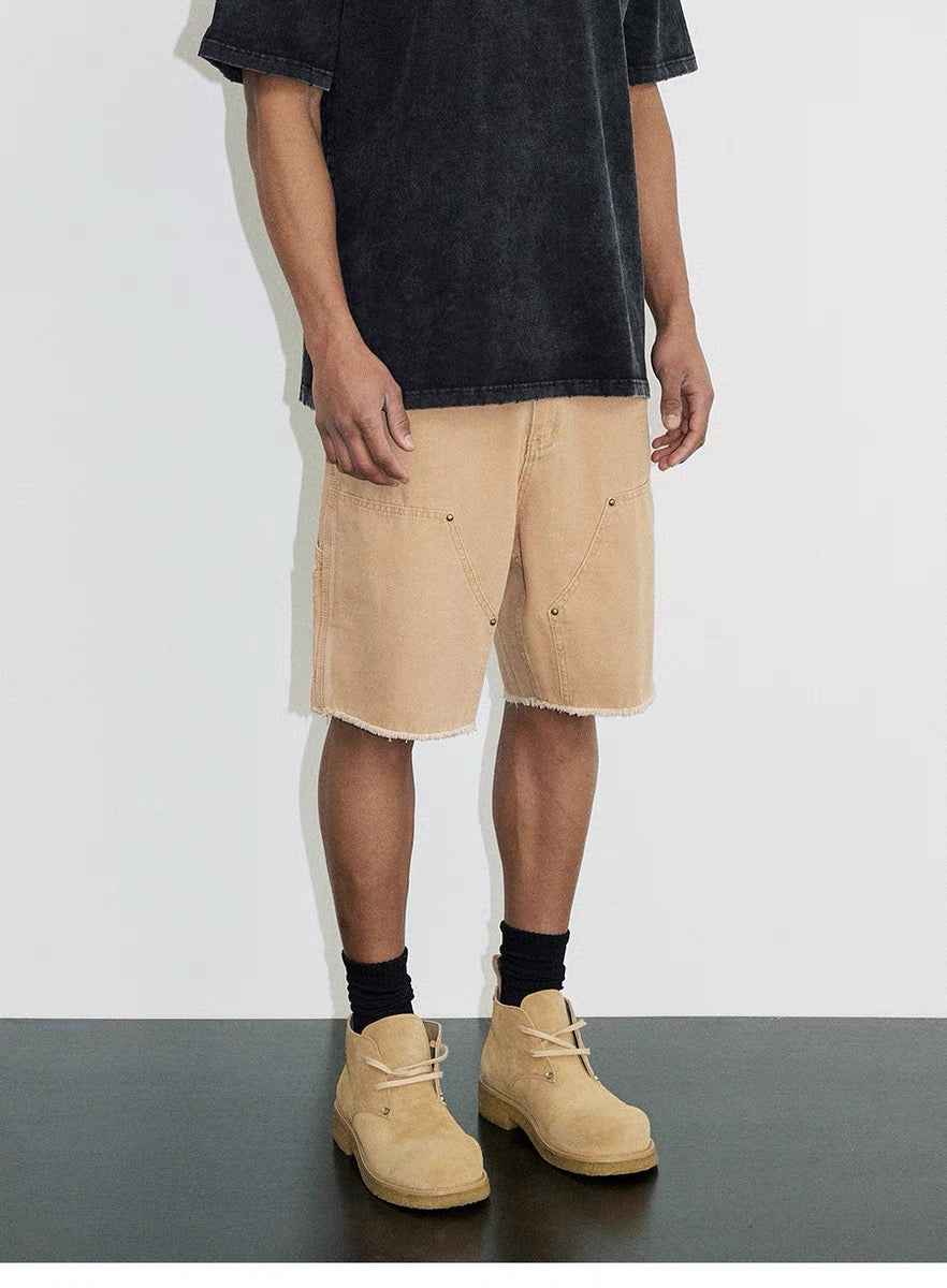 SH4|SAND DOUBLE KNEE SHORT DENIM