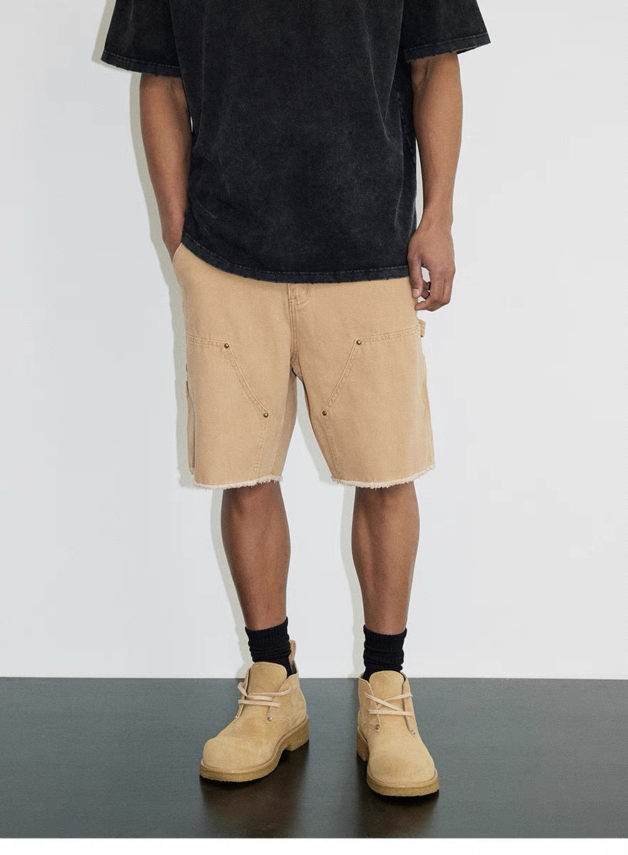 SH4|SAND DOUBLE KNEE SHORT DENIM