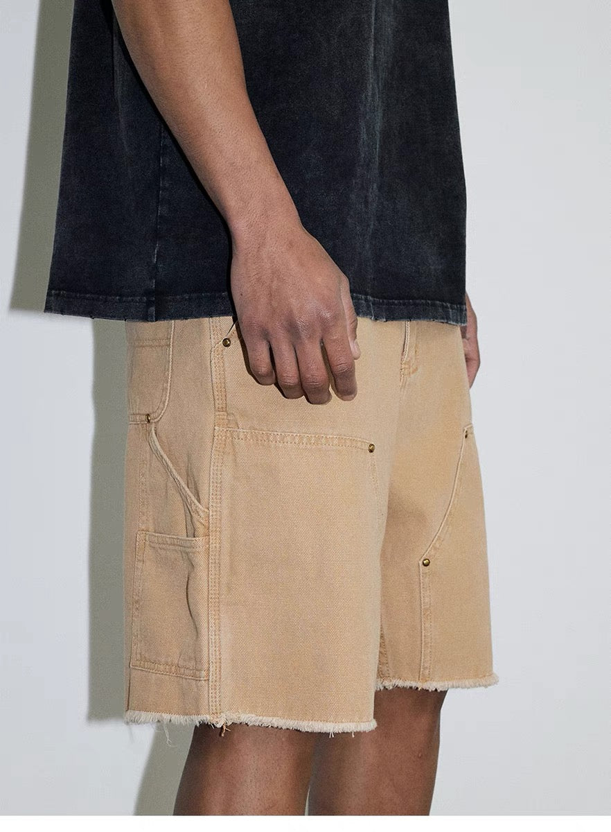 SH4|SAND DOUBLE KNEE SHORT DENIM