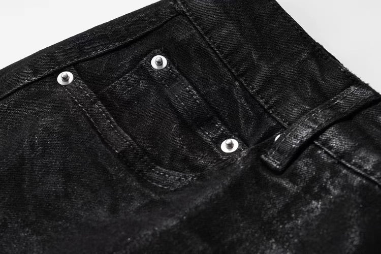 BG04|BLACK SUPERFLARE DENIM